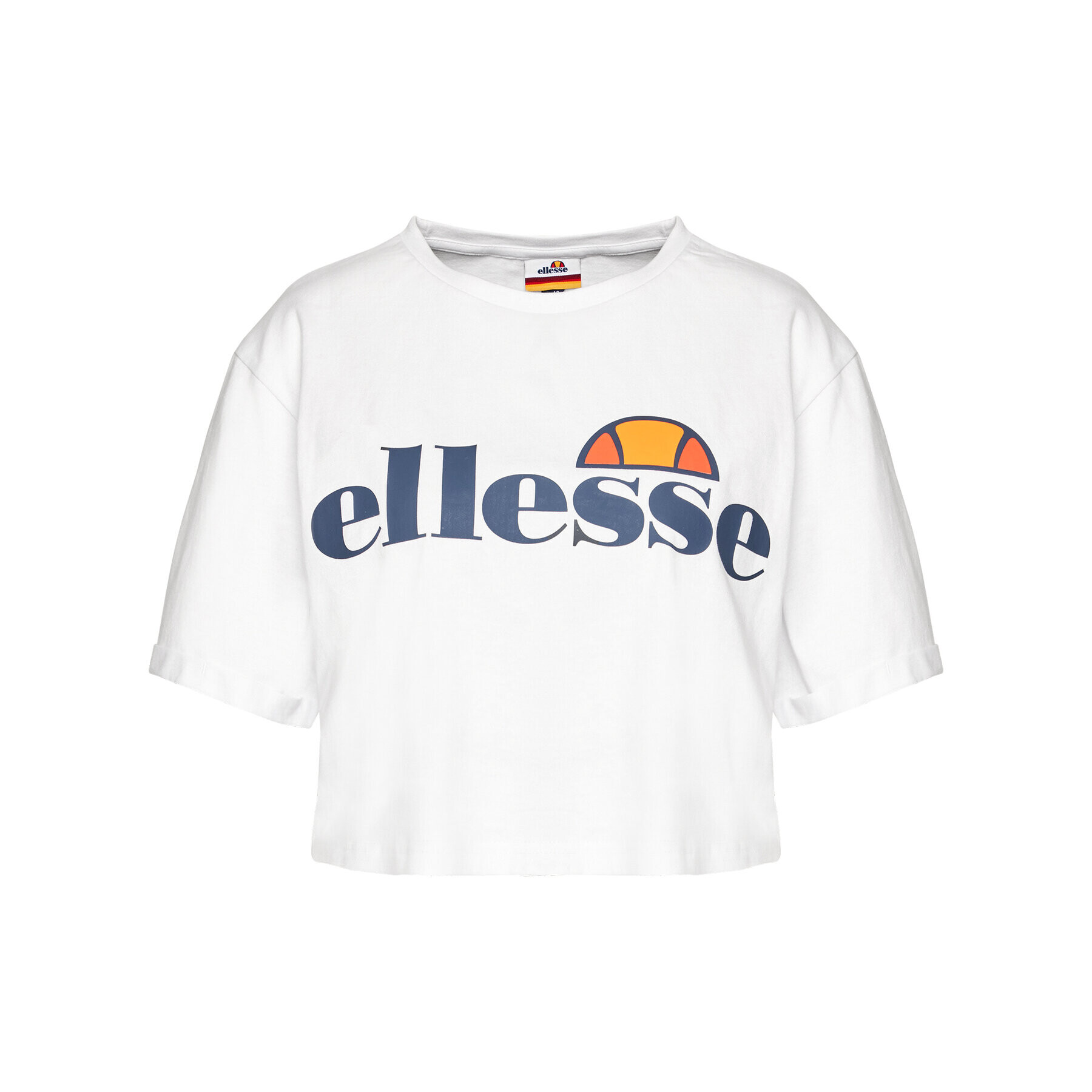 Ellesse Majica Alberta SGS04484 Bela Cropped Fit - Pepit.si