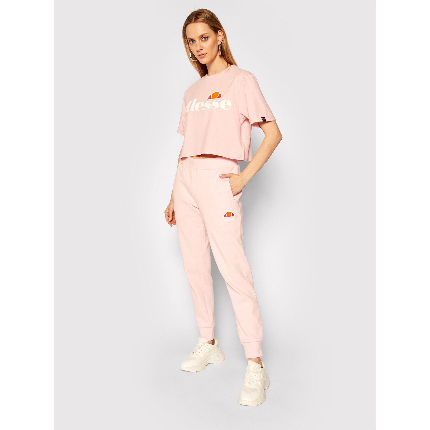 Ellesse Majica Alberta SGS04484 Roza Cropped Fit - Pepit.si