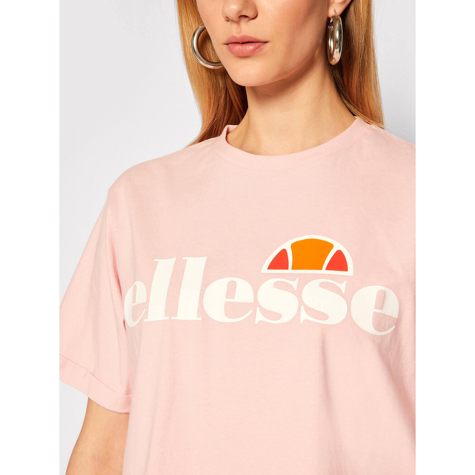 Ellesse Majica Alberta SGS04484 Roza Cropped Fit - Pepit.si