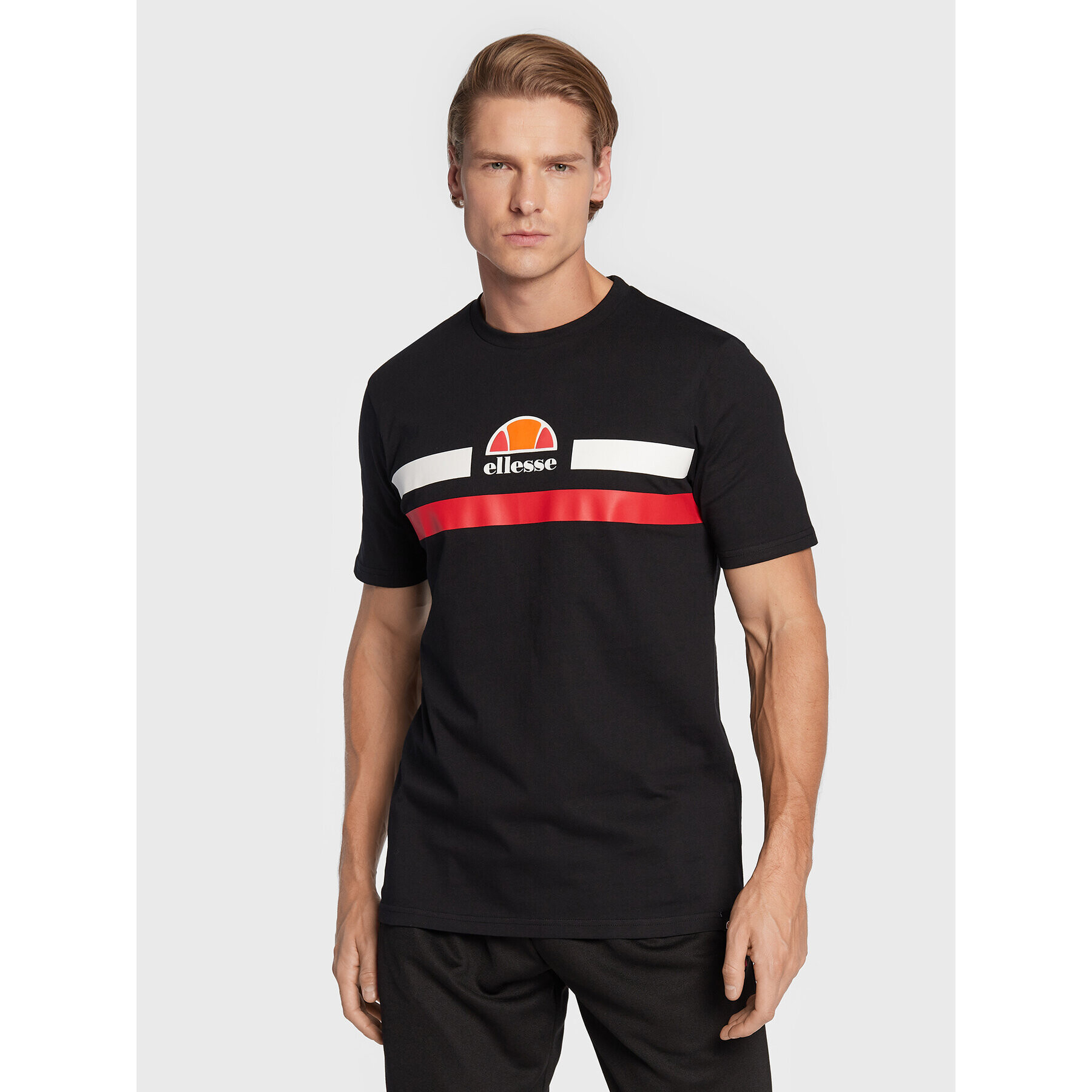 Ellesse Majica Aprel SHM06453 Črna Regular Fit - Pepit.si