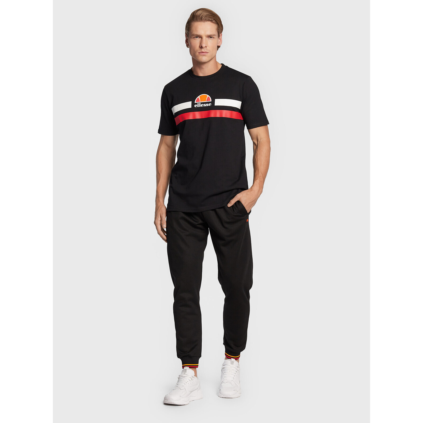 Ellesse Majica Aprel SHM06453 Črna Regular Fit - Pepit.si