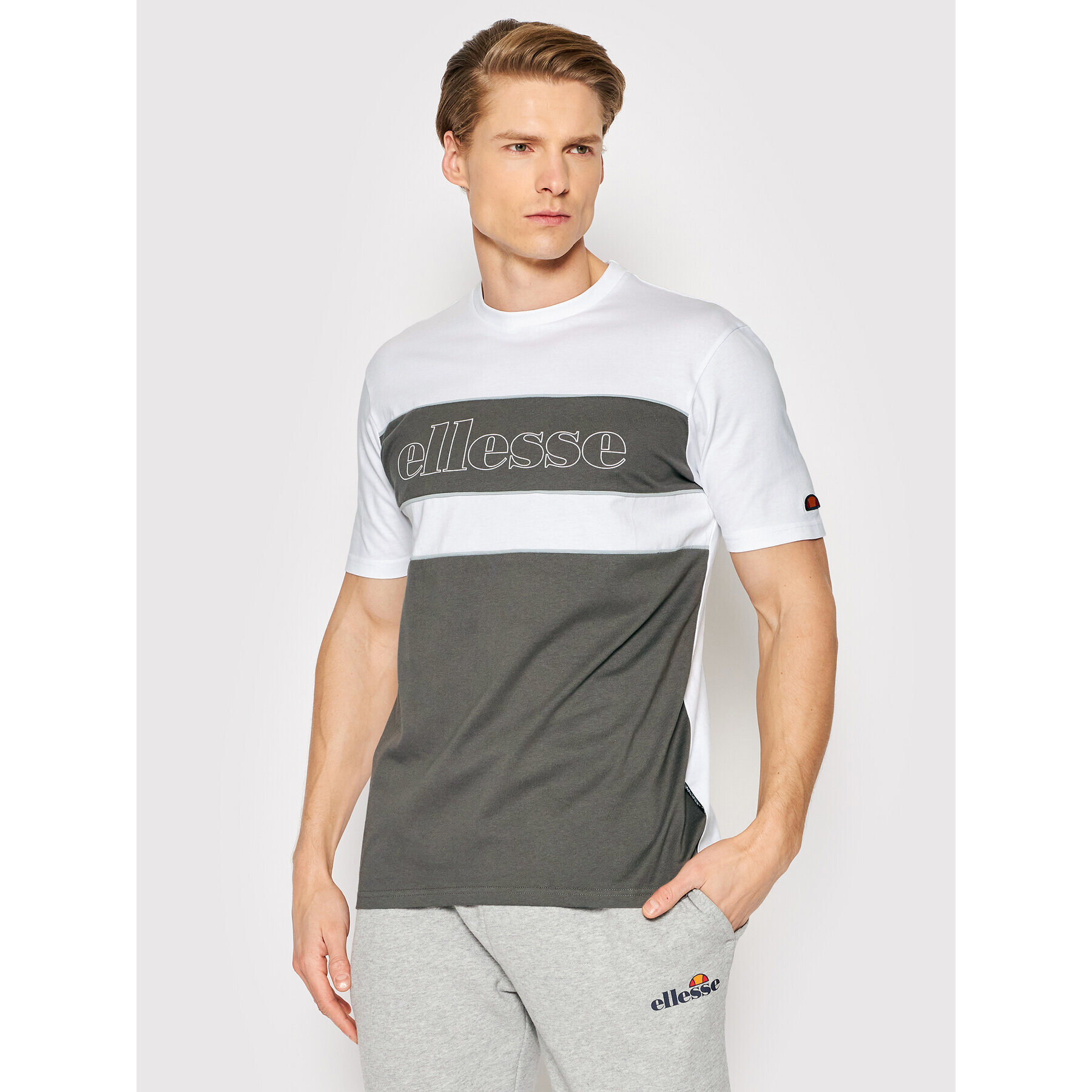 Ellesse Majica Coppia SHM14241 Bela Regular Fit - Pepit.si