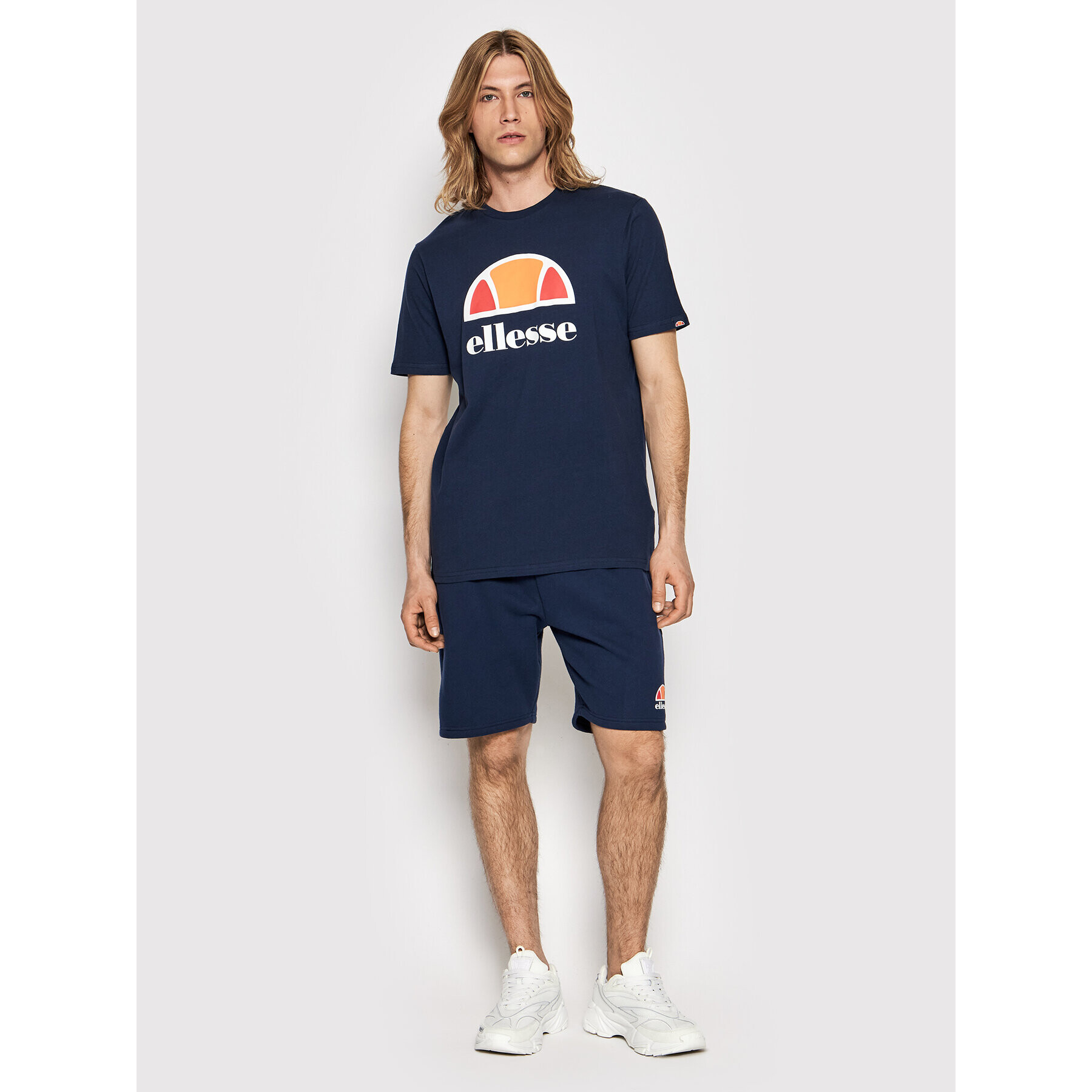 Ellesse Majica Dyne SXG12736 Mornarsko modra Regular Fit - Pepit.si