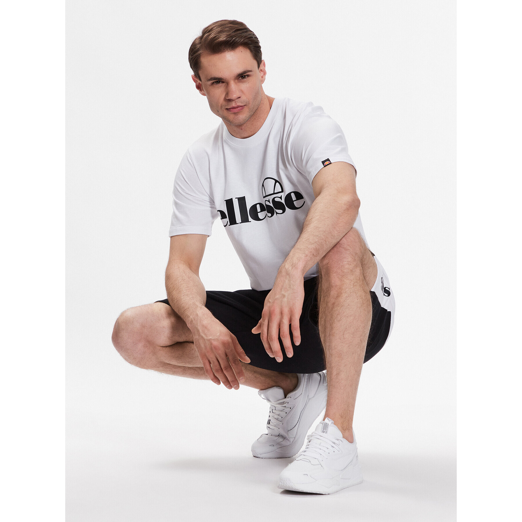 Ellesse Majica Fuenti SHP16469 Bela Regular Fit - Pepit.si