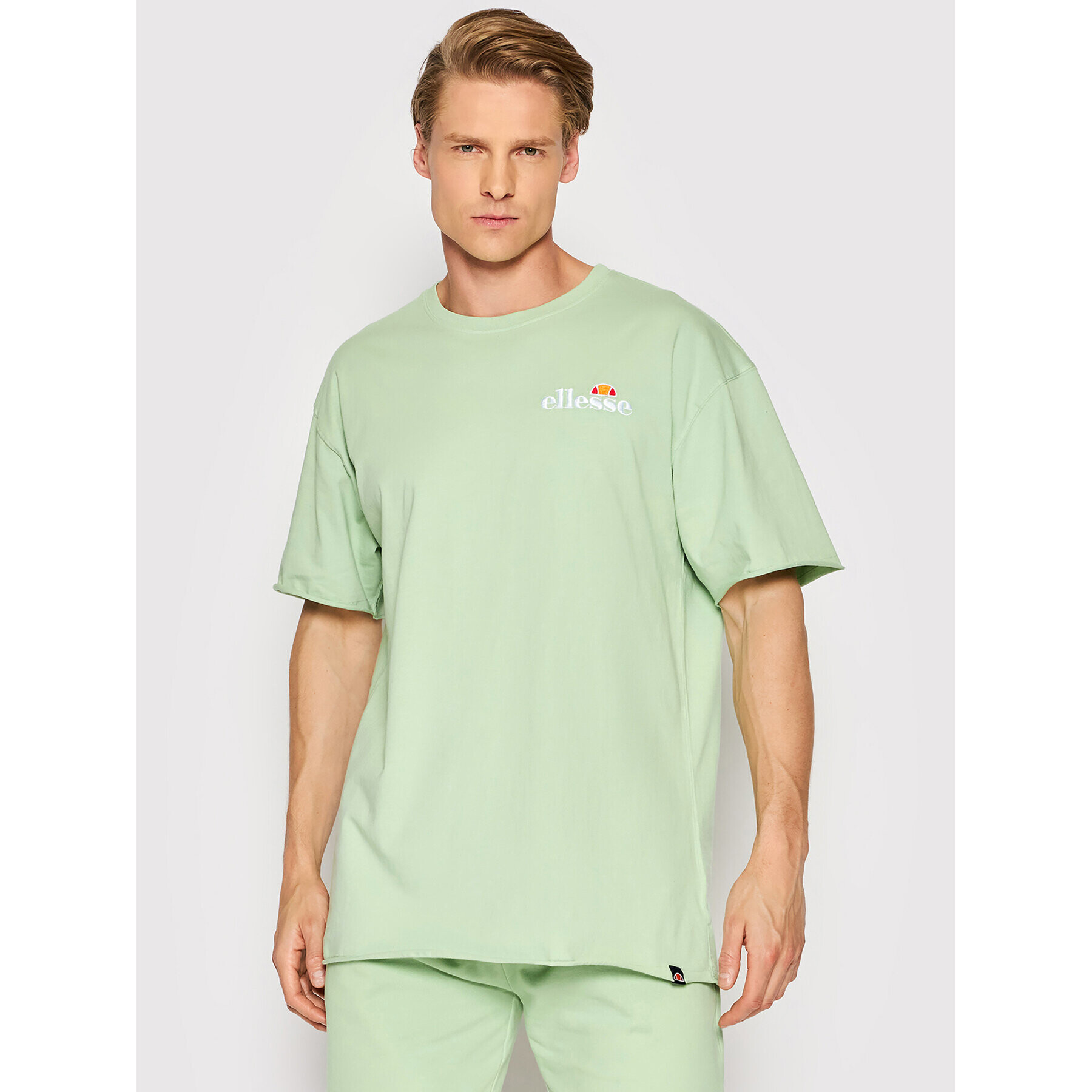 Ellesse Majica Fuller SHM13796 Zelena Relaxed Fit - Pepit.si