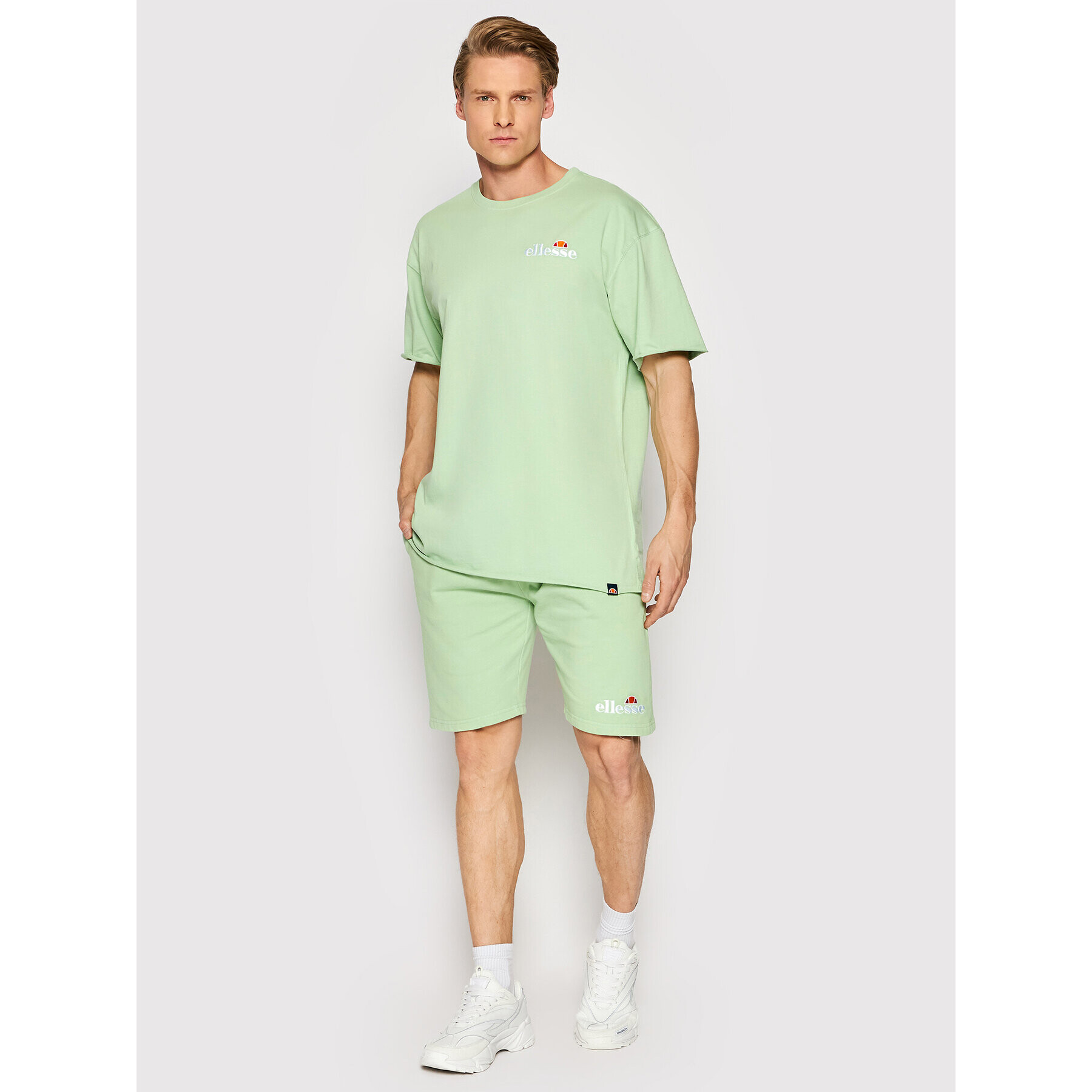 Ellesse Majica Fuller SHM13796 Zelena Relaxed Fit - Pepit.si