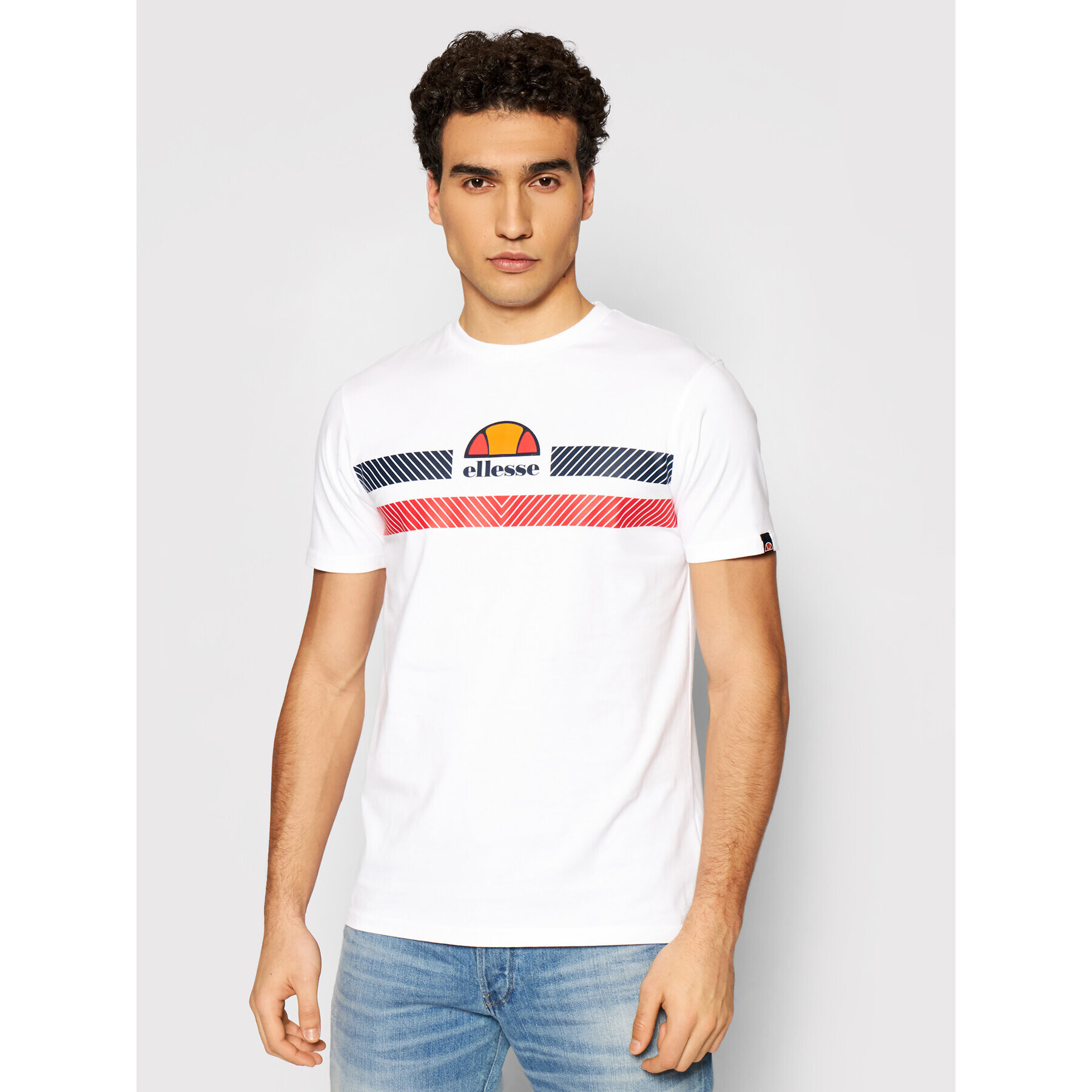 Ellesse Majica Glisenta SHI09758 Bela Regular Fit - Pepit.si