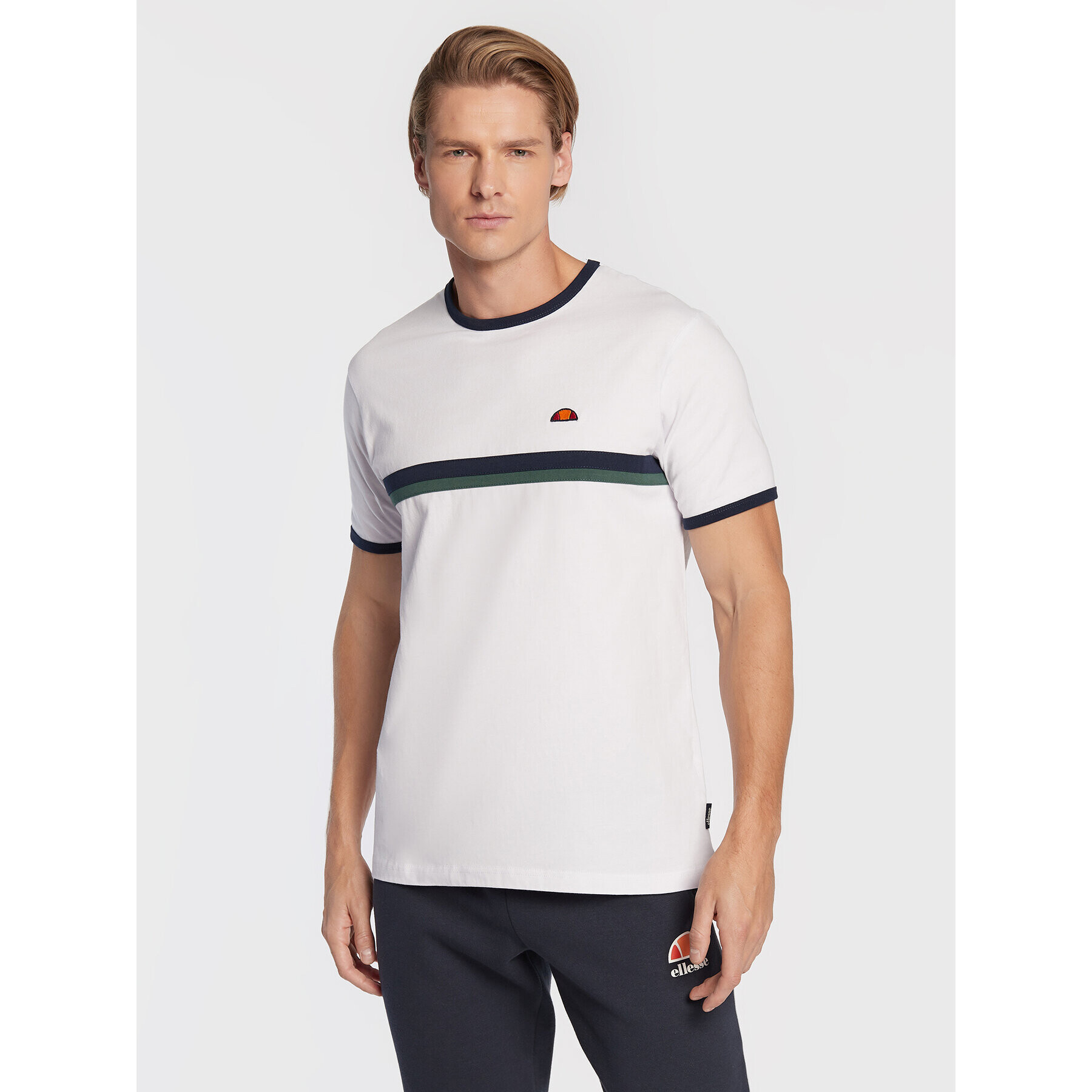 Ellesse Majica Lascio SHP15996 Bela Regular Fit - Pepit.si