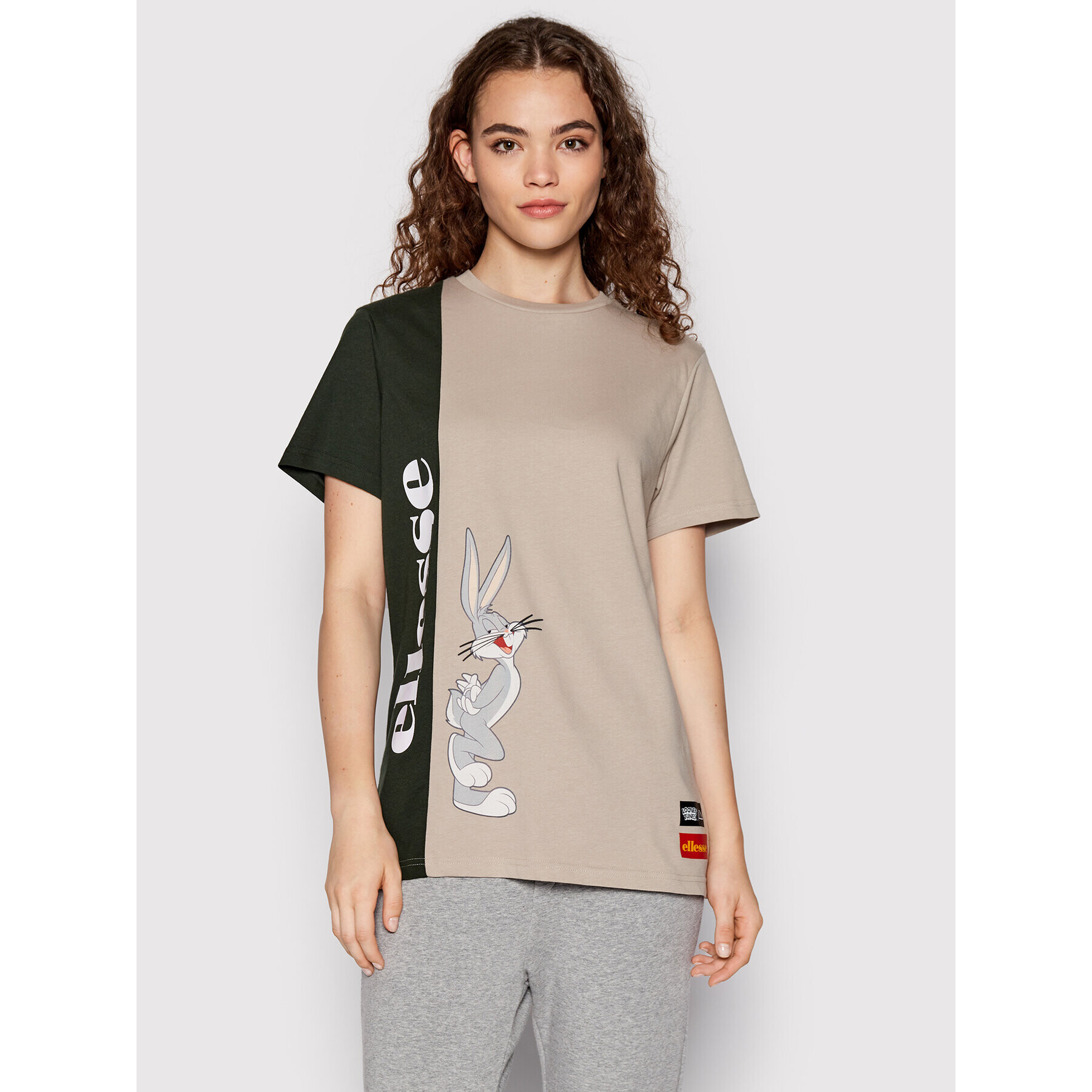 Ellesse Majica LOONEY TUNES Tweetood SML15209 Siva Oversize - Pepit.si