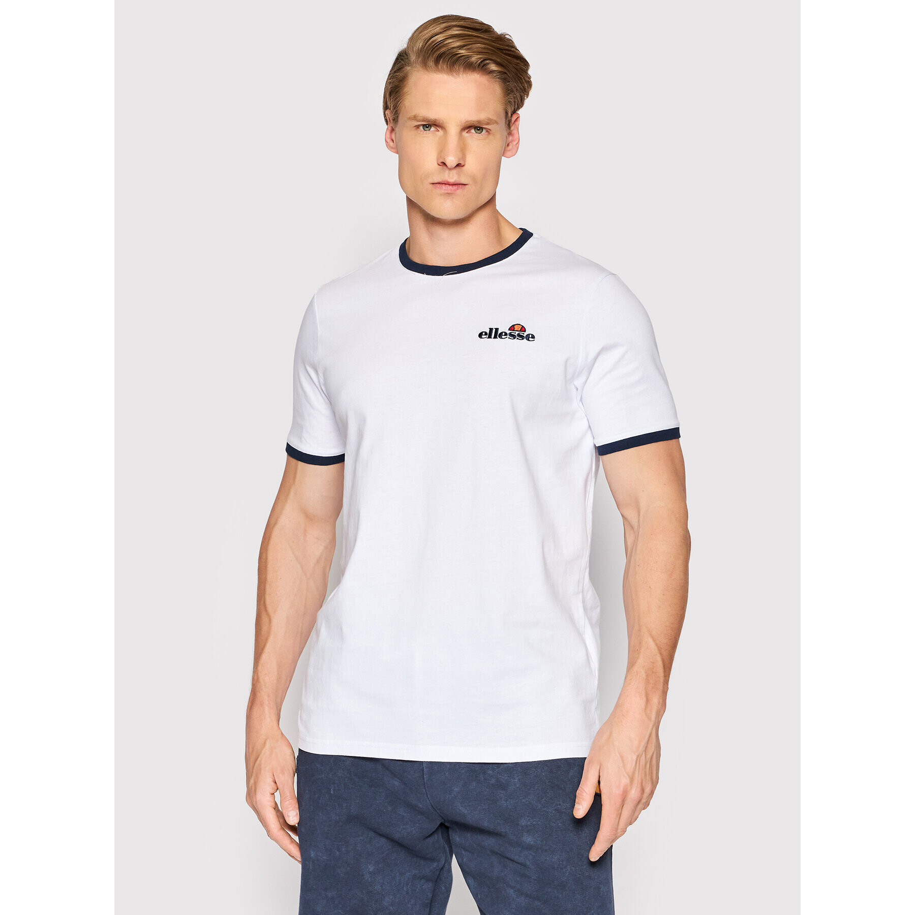 Ellesse Majica Meduno SHL10164 Bela Regular Fit - Pepit.si