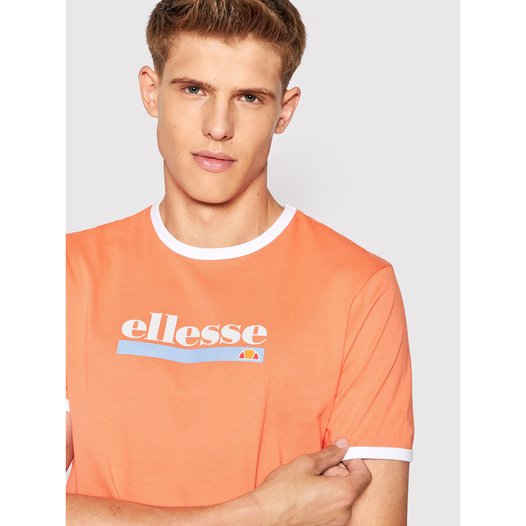 Ellesse Majica Privalova SHN15256 Oranžna Regular Fit - Pepit.si