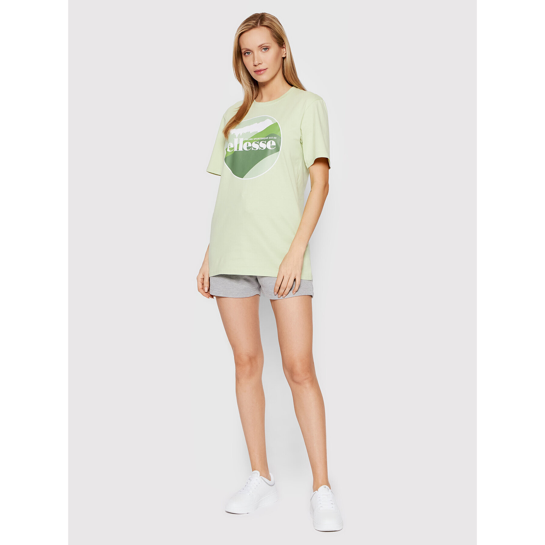 Ellesse Majica Shabunda SGM14629 Zelena Relaxed Fit - Pepit.si