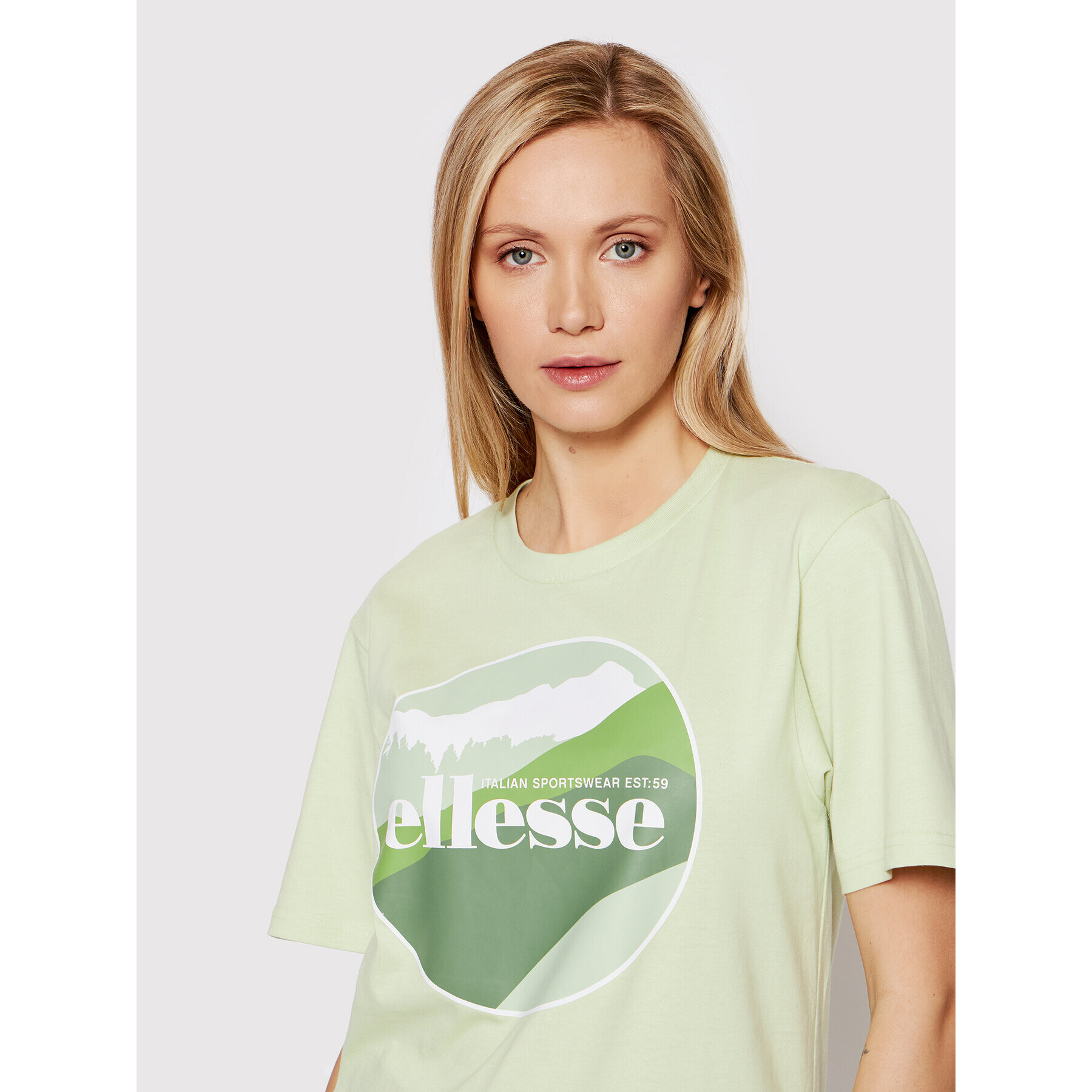 Ellesse Majica Shabunda SGM14629 Zelena Relaxed Fit - Pepit.si