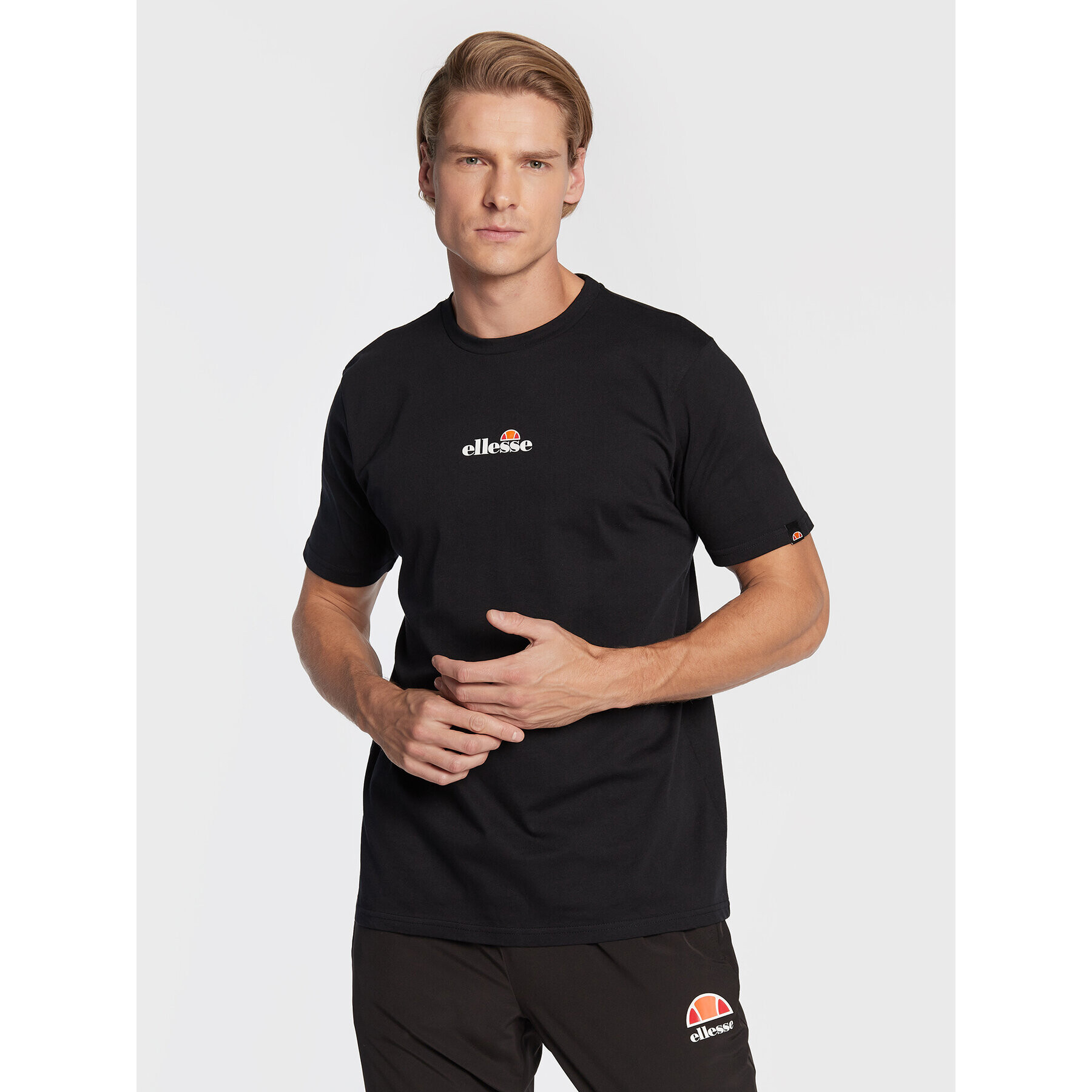 Ellesse Majica SHP15893011 Črna Regular Fit - Pepit.si