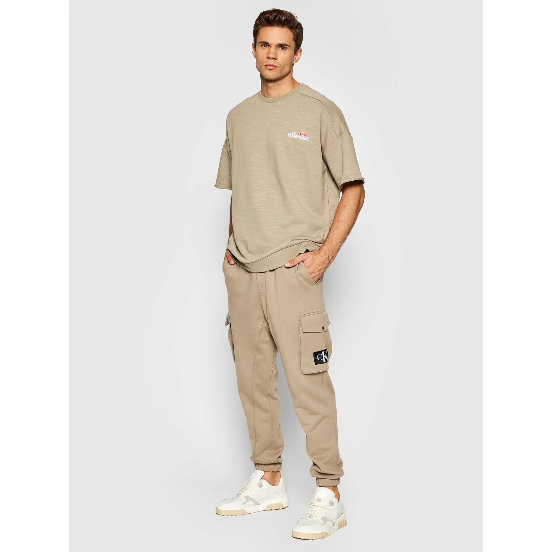 Ellesse Majica Smetilla SHJ11946 Zelena Relaxed Fit - Pepit.si