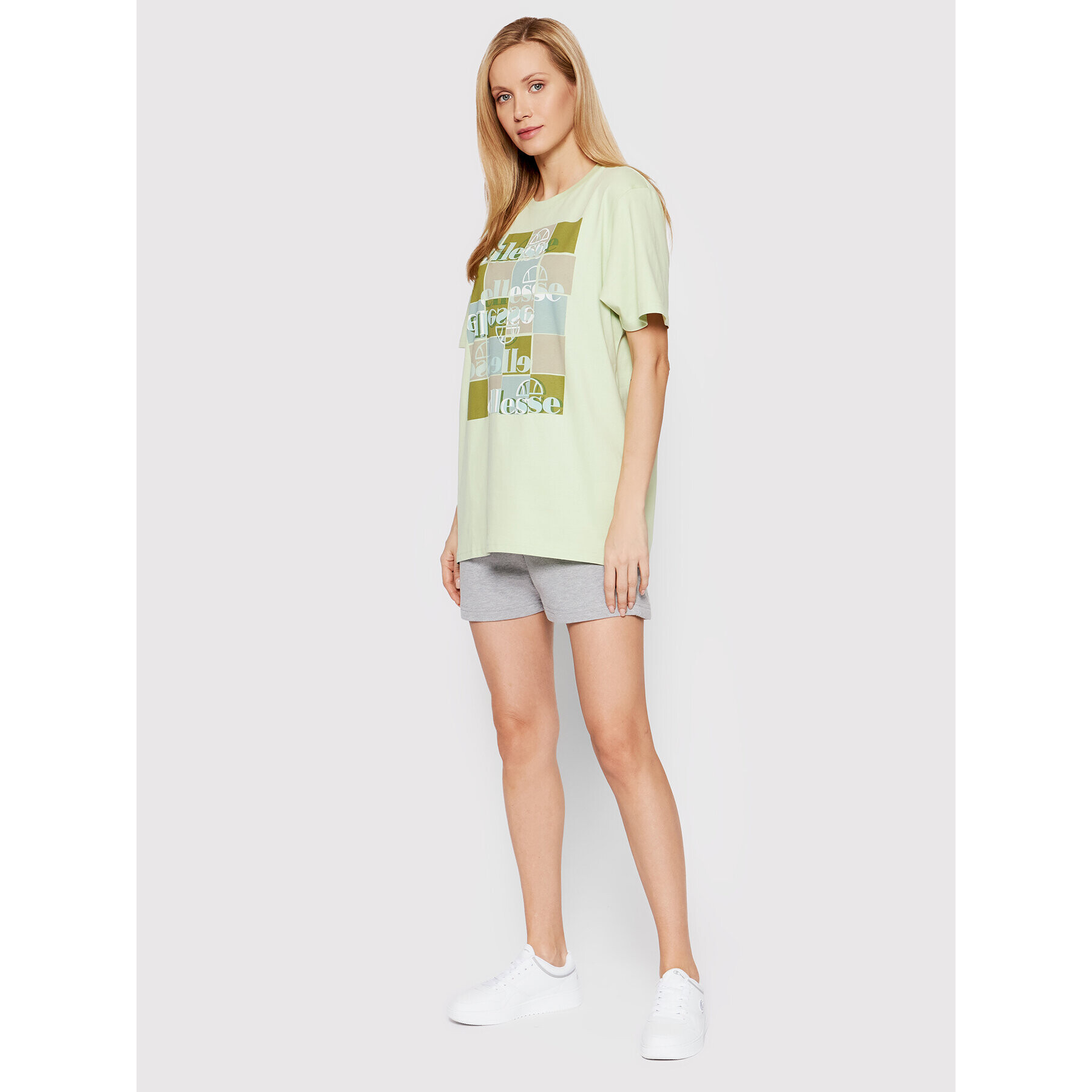 Ellesse Majica Square SGM14628 Zelena Relaxed Fit - Pepit.si