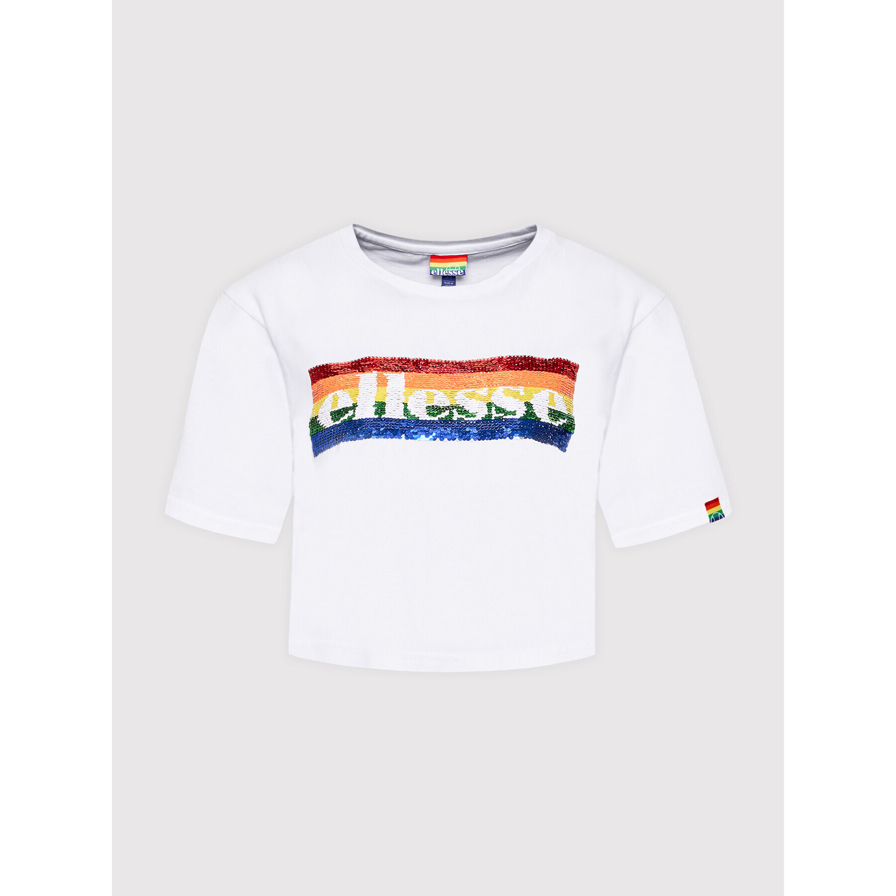 Ellesse Majica Unisex Unicorn SHN15708 Bela Loose Fit - Pepit.si