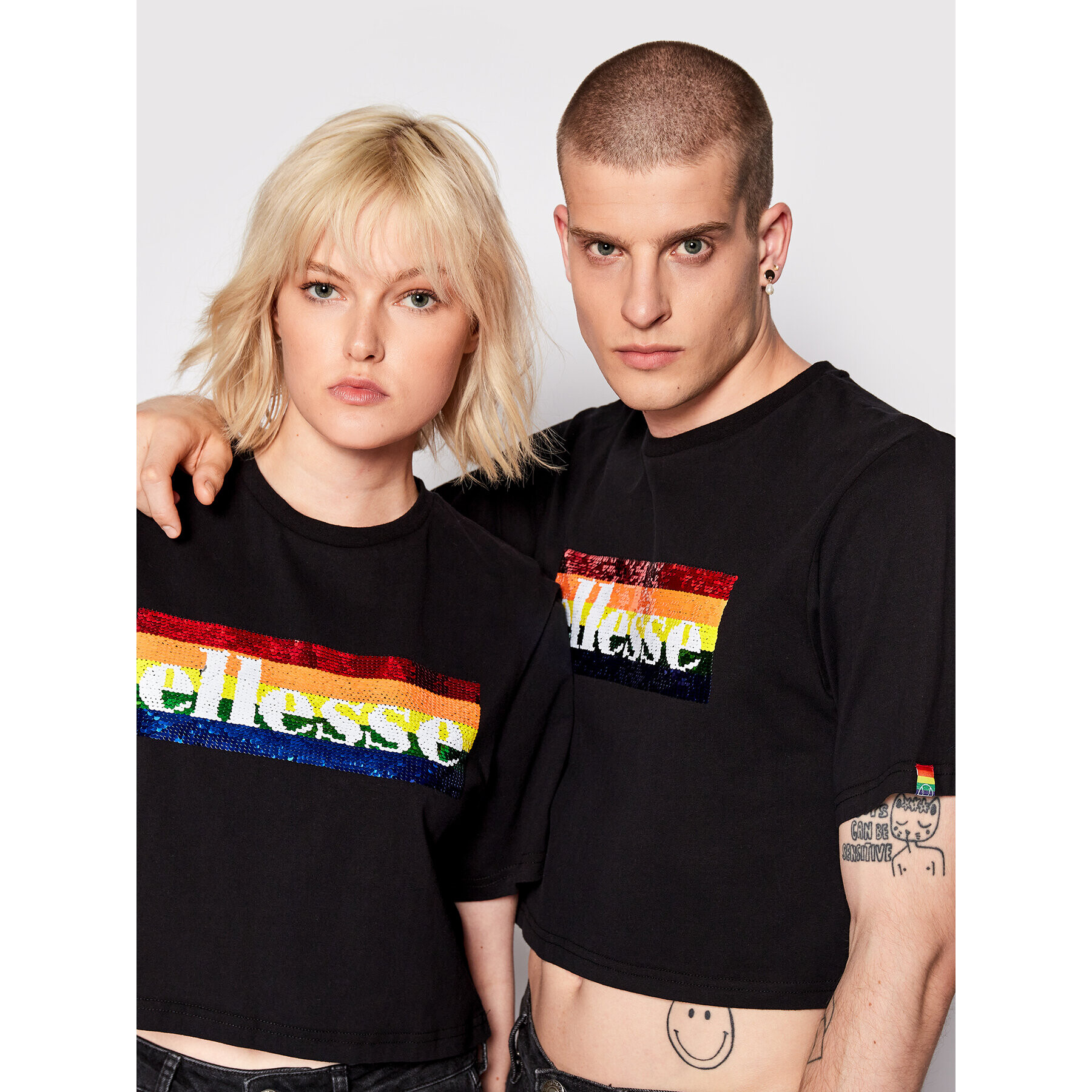 Ellesse Majica Unisex Unicorn SHN15708 Črna Loose Fit - Pepit.si