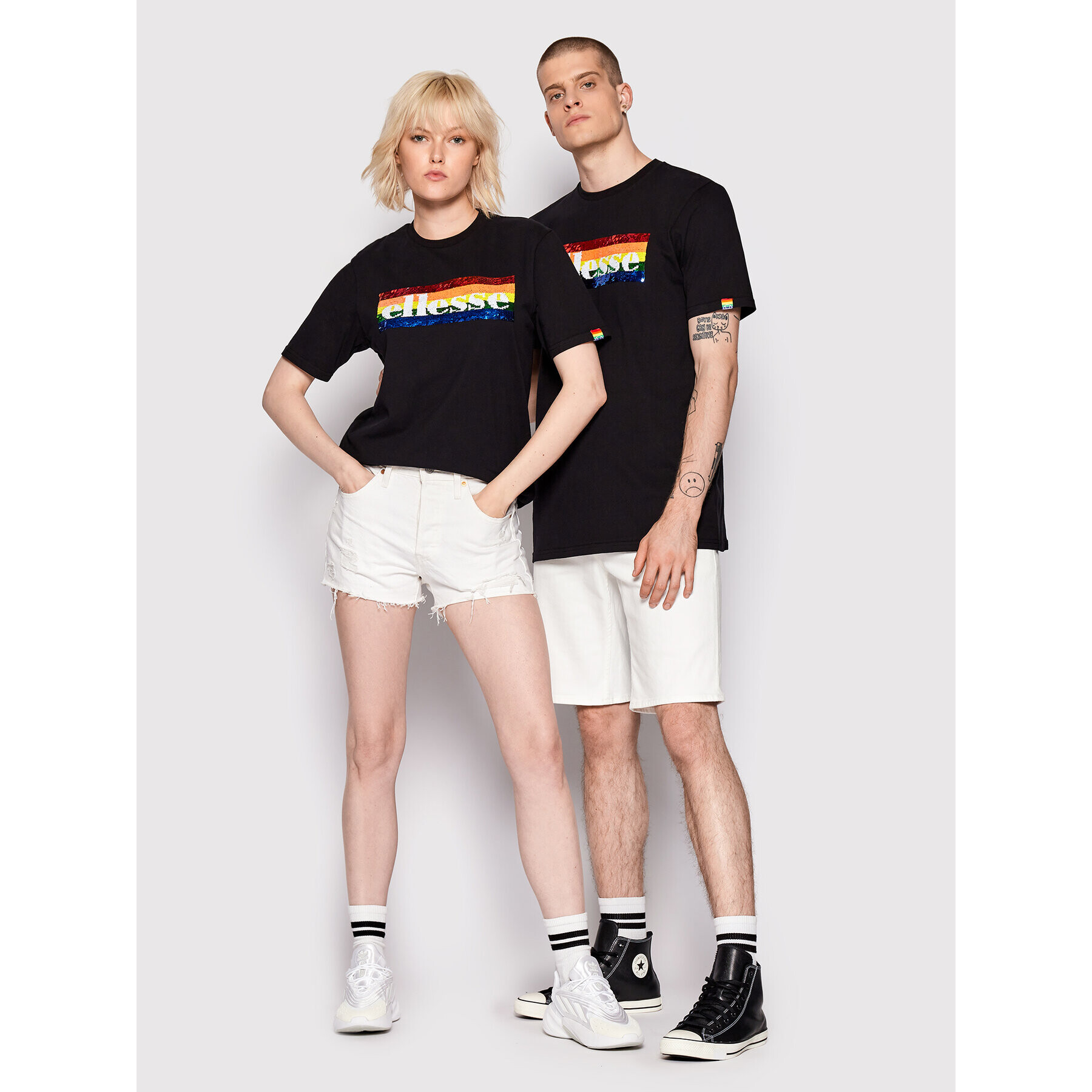 Ellesse Majica Unisex Unity SHN15709 Črna Regular Fit - Pepit.si