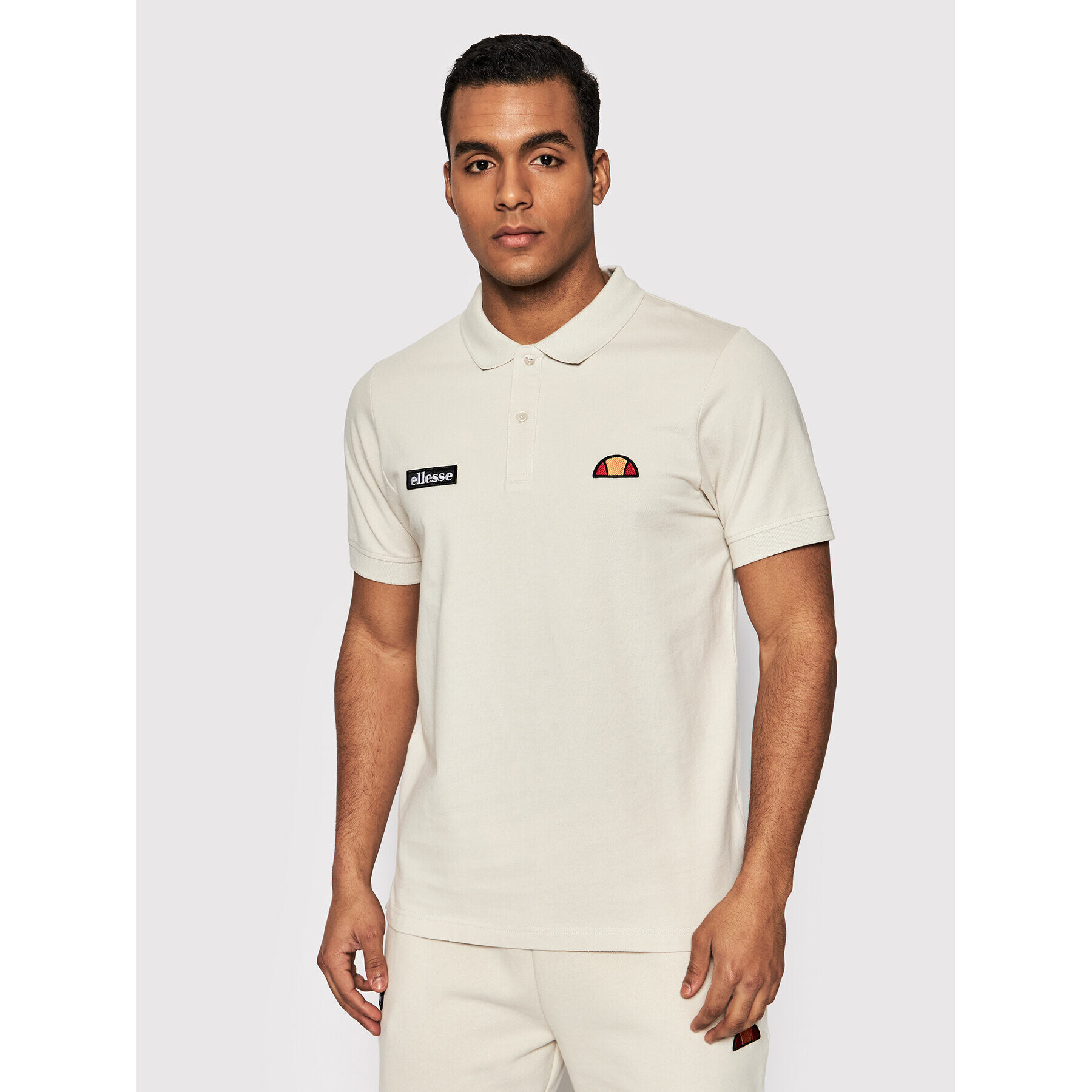 Ellesse Polo majica Montura SHM04475 Bež Regular Fit - Pepit.si