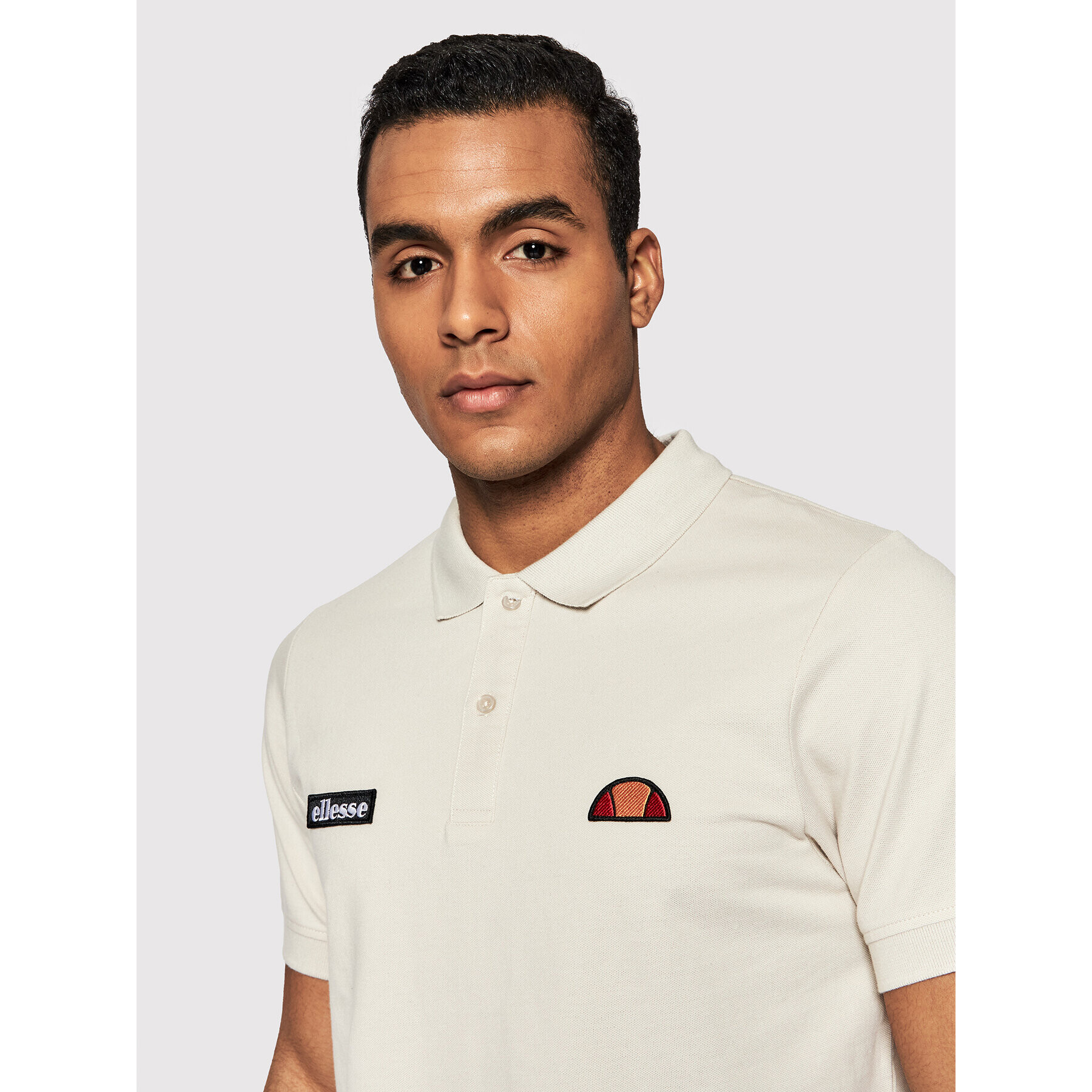 Ellesse Polo majica Montura SHM04475 Bež Regular Fit - Pepit.si