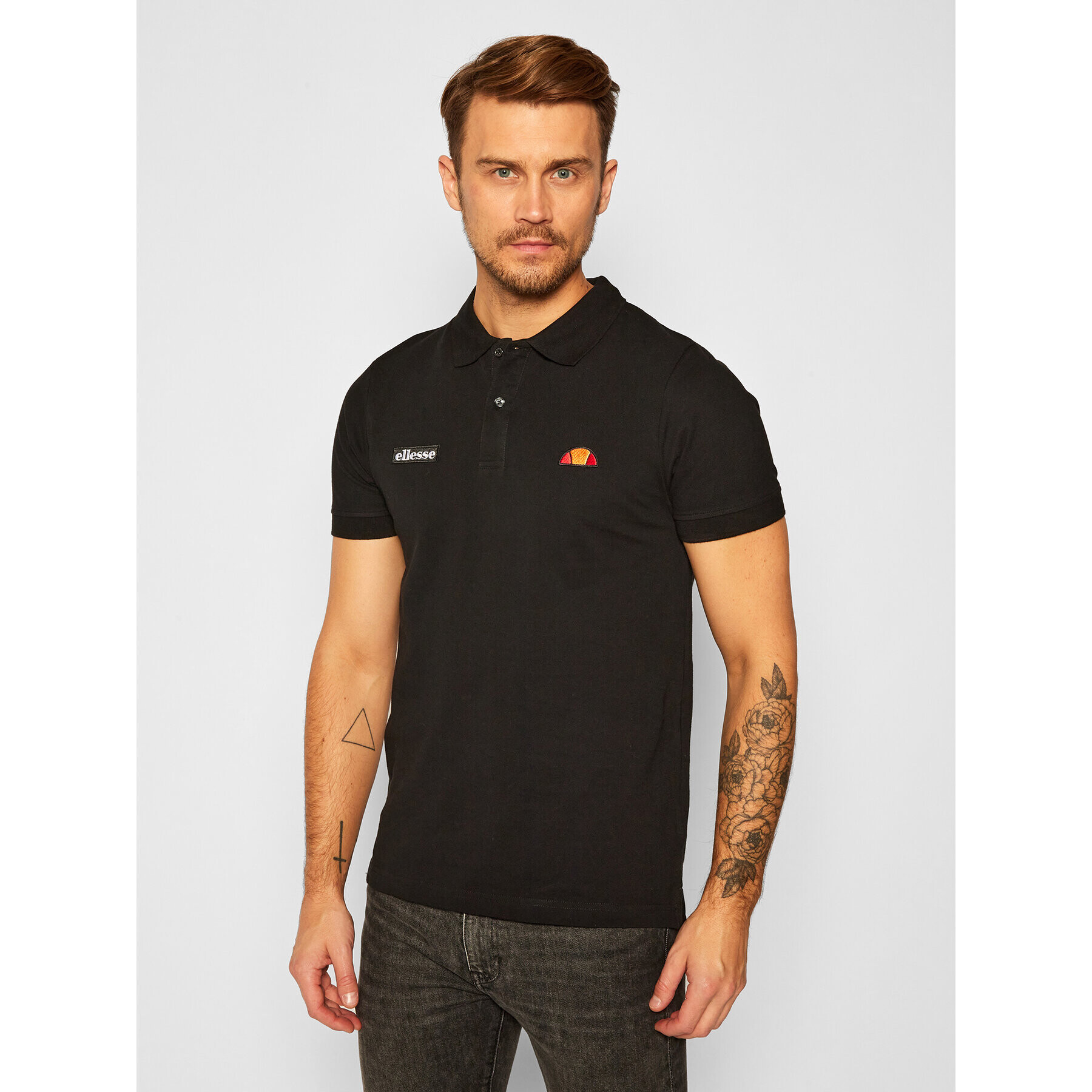 Ellesse Polo majica Montura SHS04475 Črna Regular Fit - Pepit.si