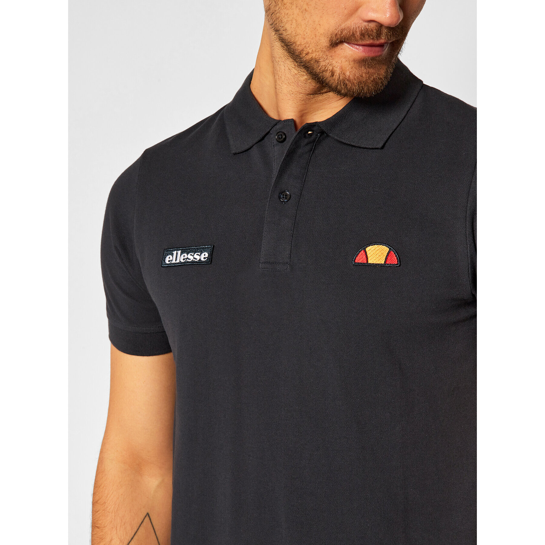 Ellesse Polo majica Montura SHS04475 Mornarsko modra Regular Fit - Pepit.si