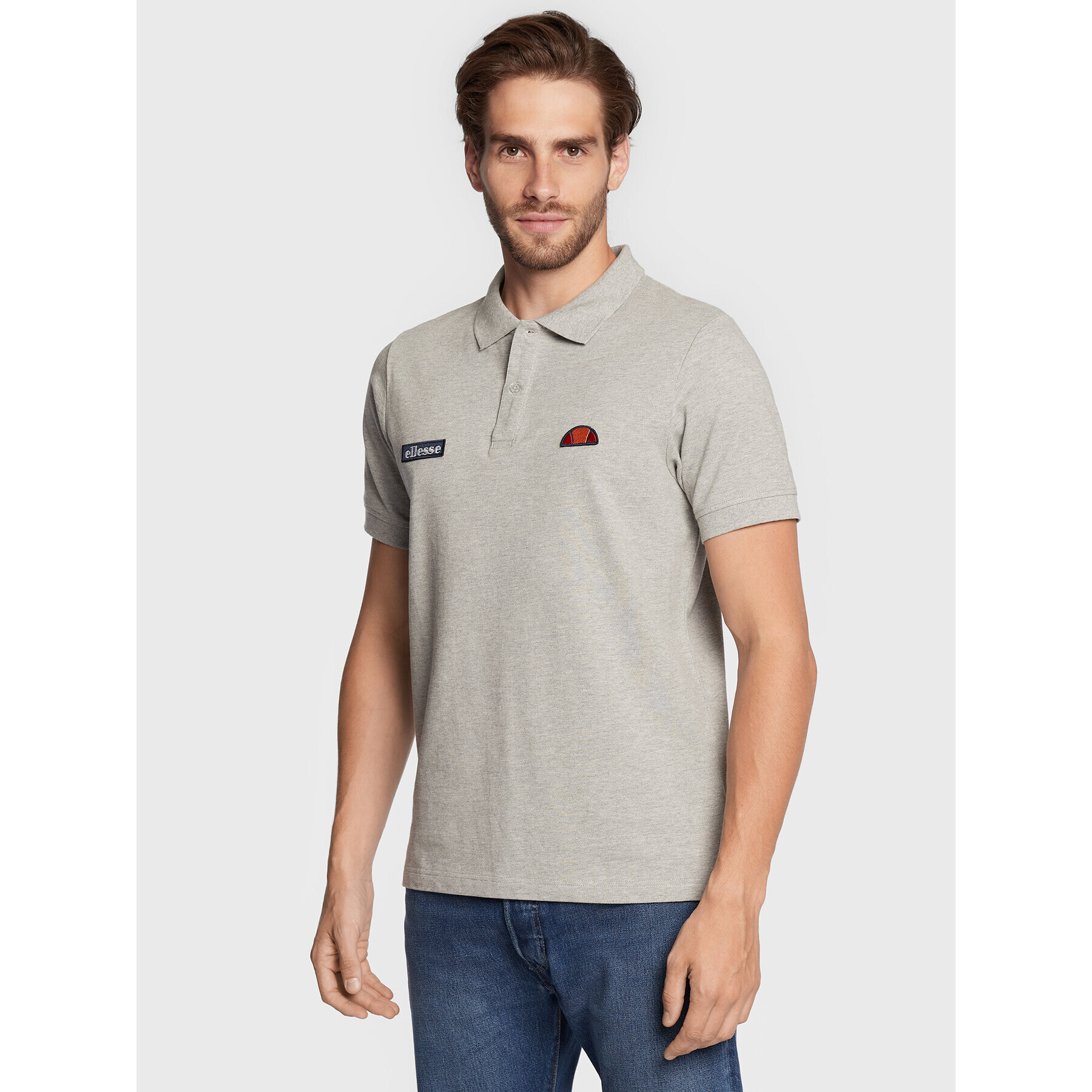 Ellesse Polo majica Montura SHS04475 Siva Regular Fit - Pepit.si