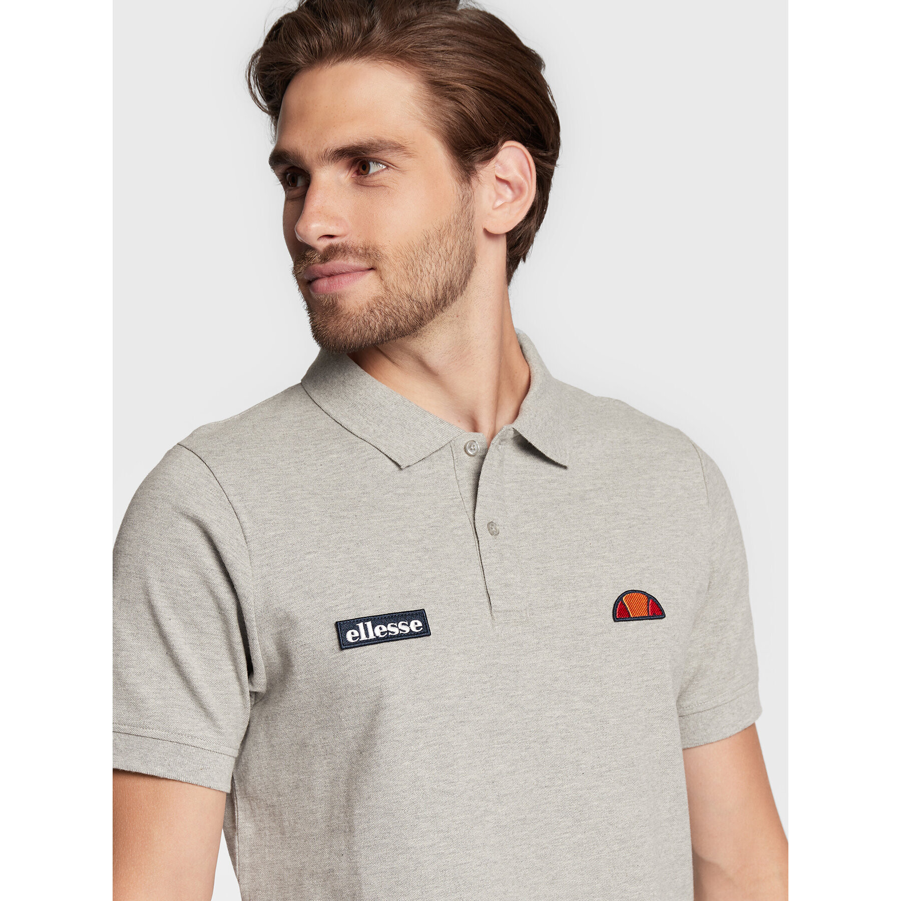 Ellesse Polo majica Montura SHS04475 Siva Regular Fit - Pepit.si