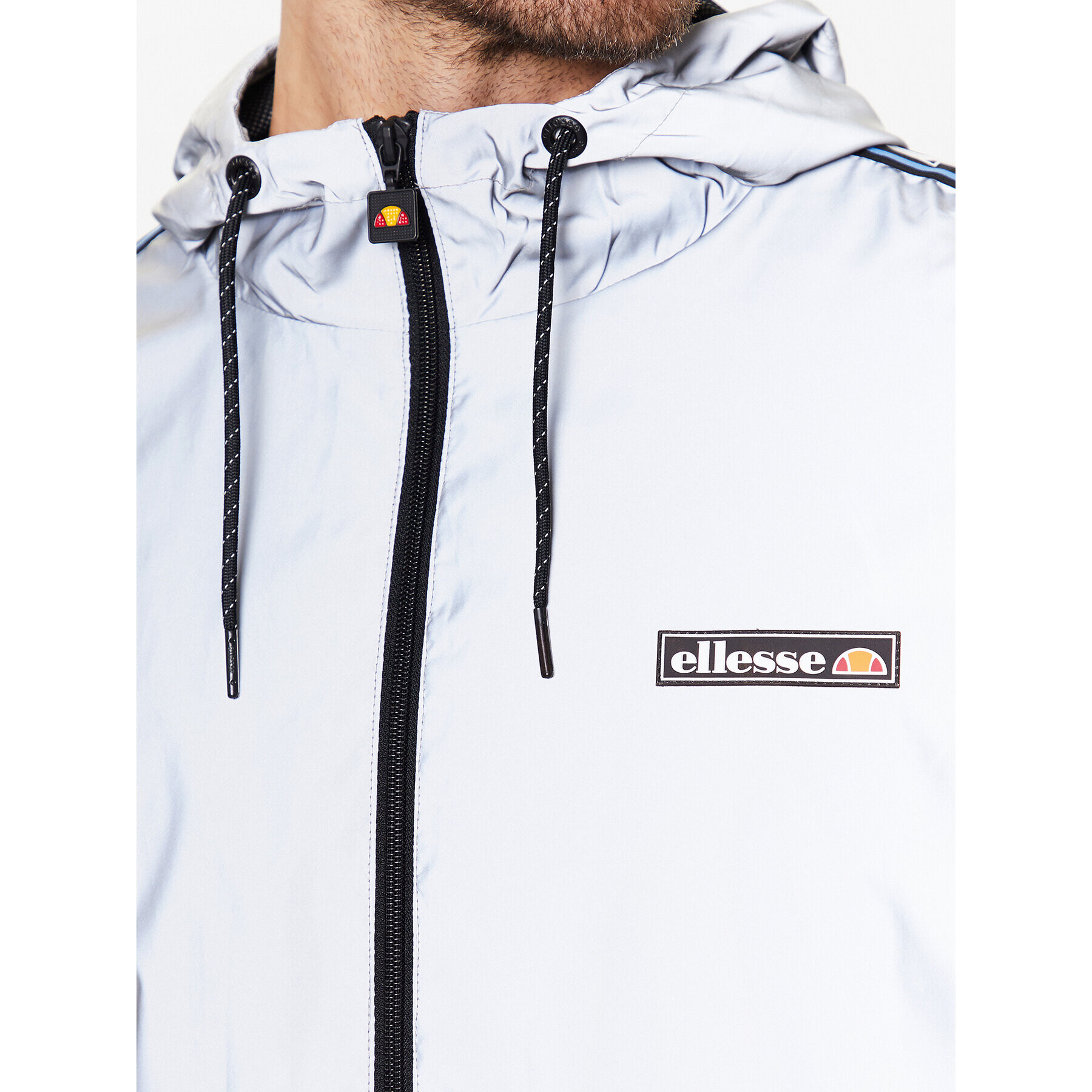 Ellesse Prehodna jakna Landorus SHR17996 Srebrna Regular Fit - Pepit.si