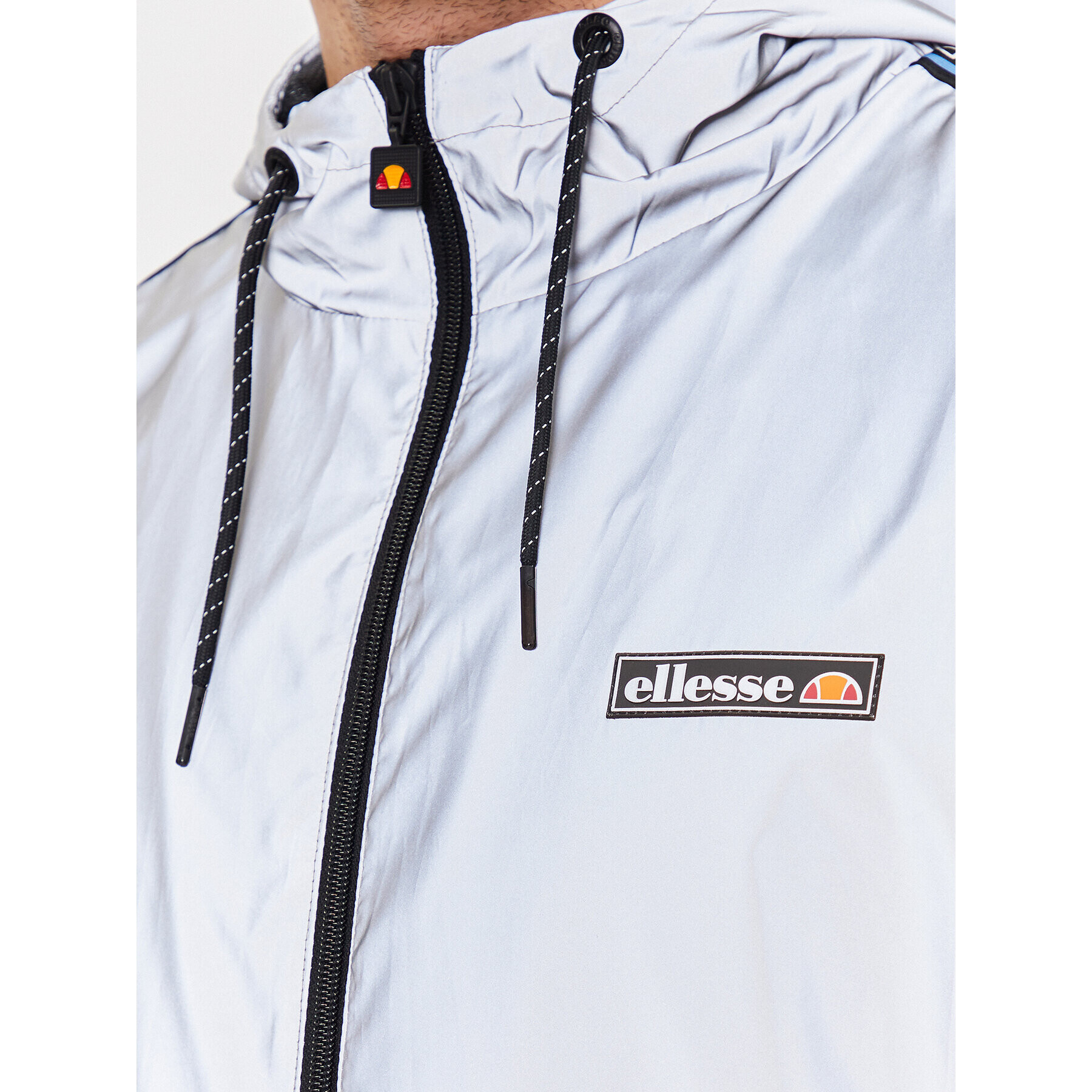 Ellesse Prehodna jakna Landorus SHR17996 Srebrna Regular Fit - Pepit.si