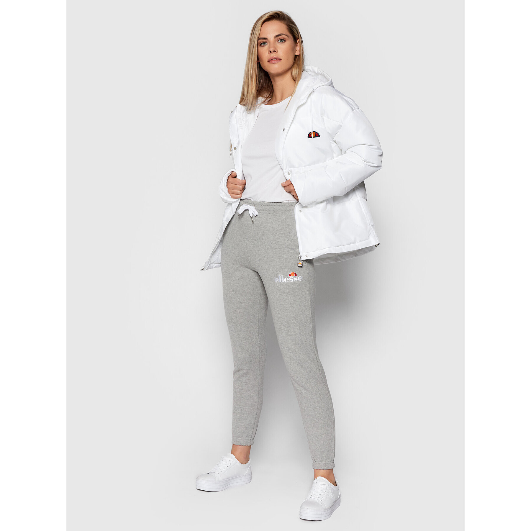 Ellesse Puhovka Pejo SGC05501 Bela Relaxed Fit - Pepit.si