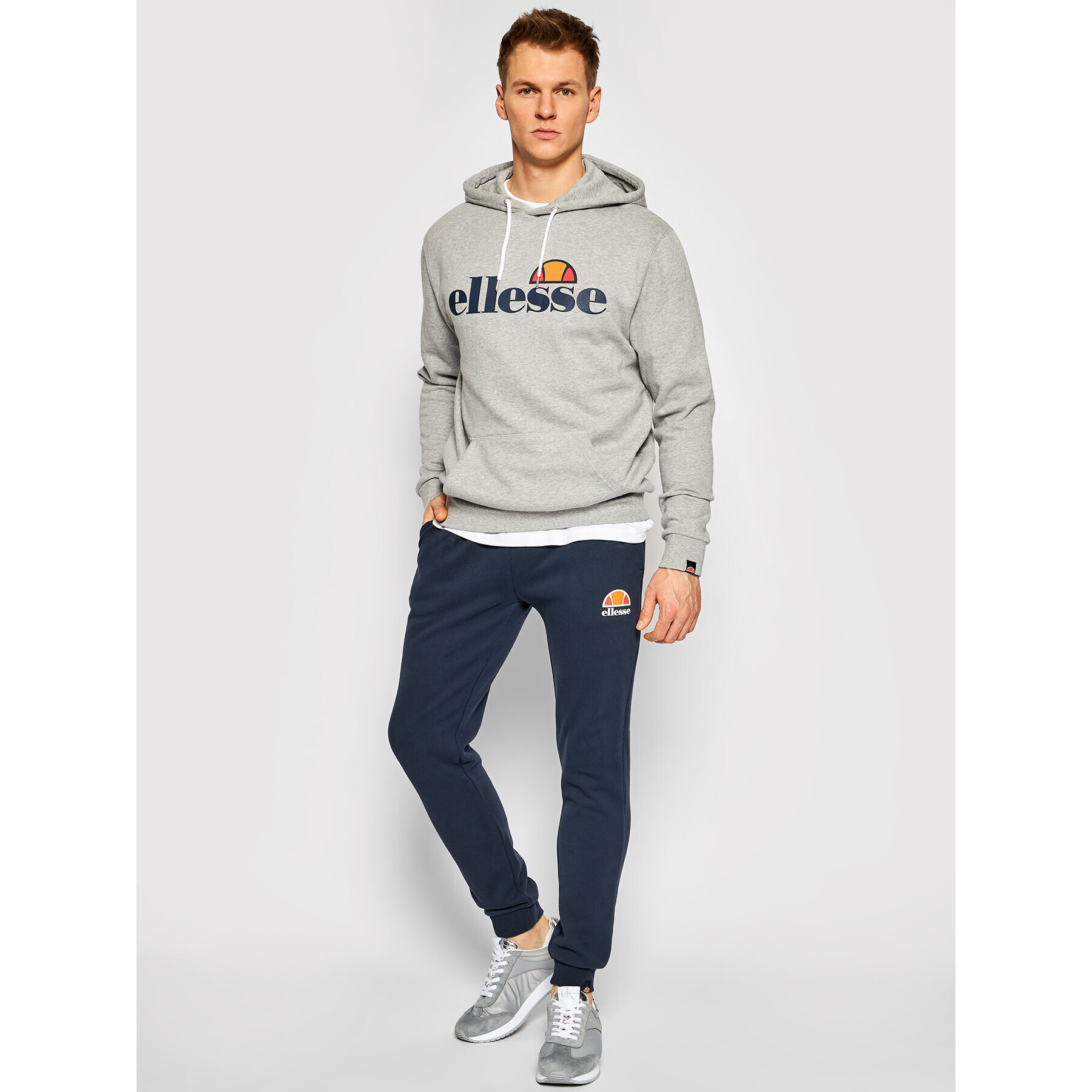 Ellesse Spodnji del trenirke Ovest SHS01763 Mornarsko modra Regular Fit - Pepit.si