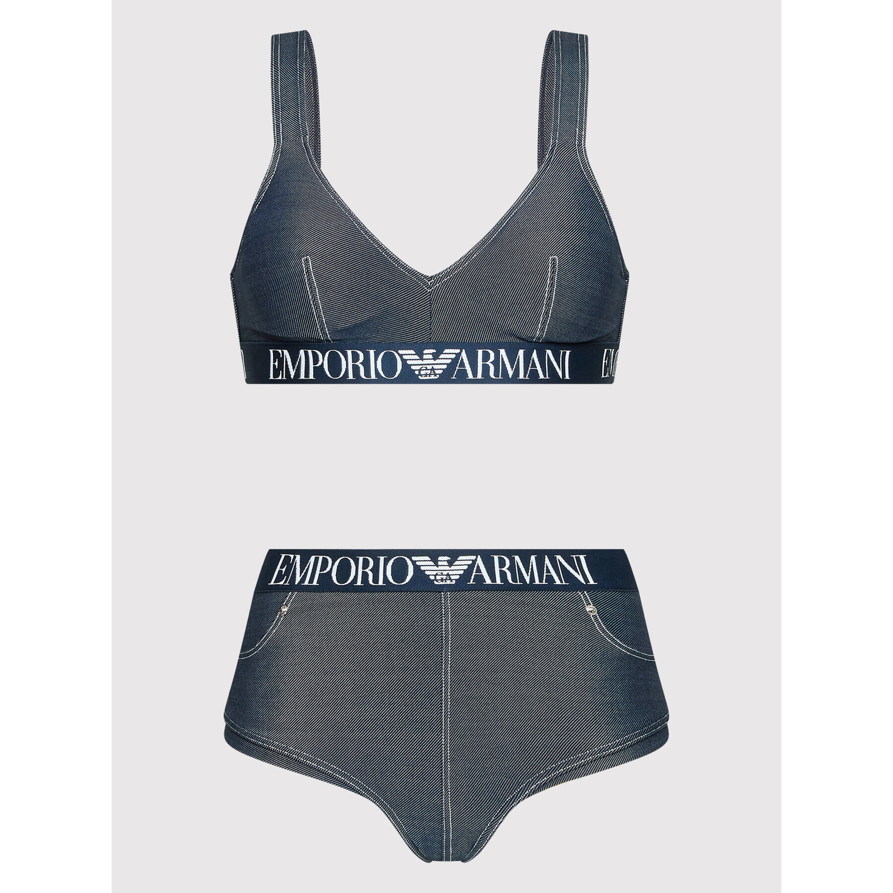 Emporio Armani Bikini 262509 2R342 01731 Mornarsko modra - Pepit.si