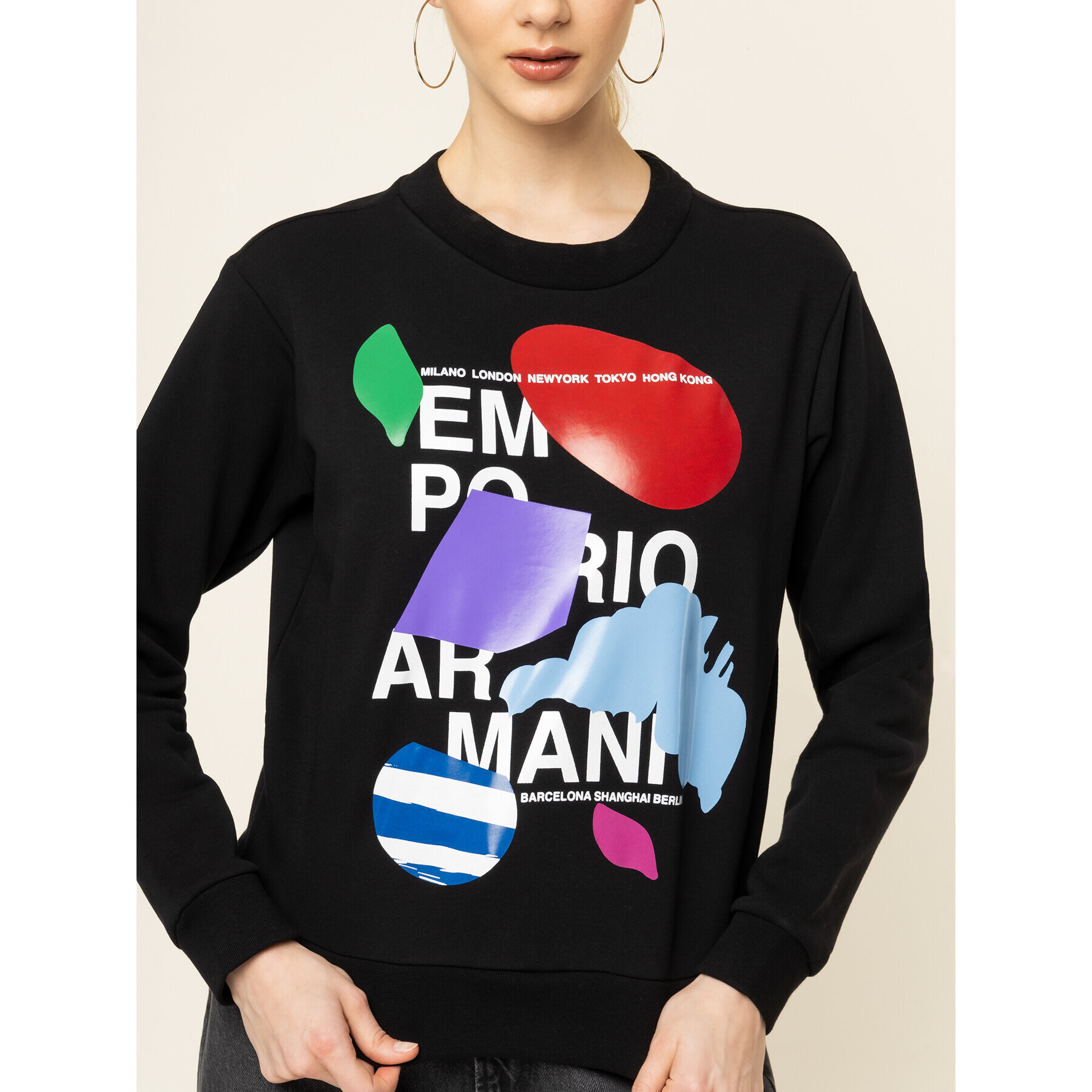 Emporio Armani Jopa 3H2M8X 2J62Z 0999 Črna Regular Fit - Pepit.si