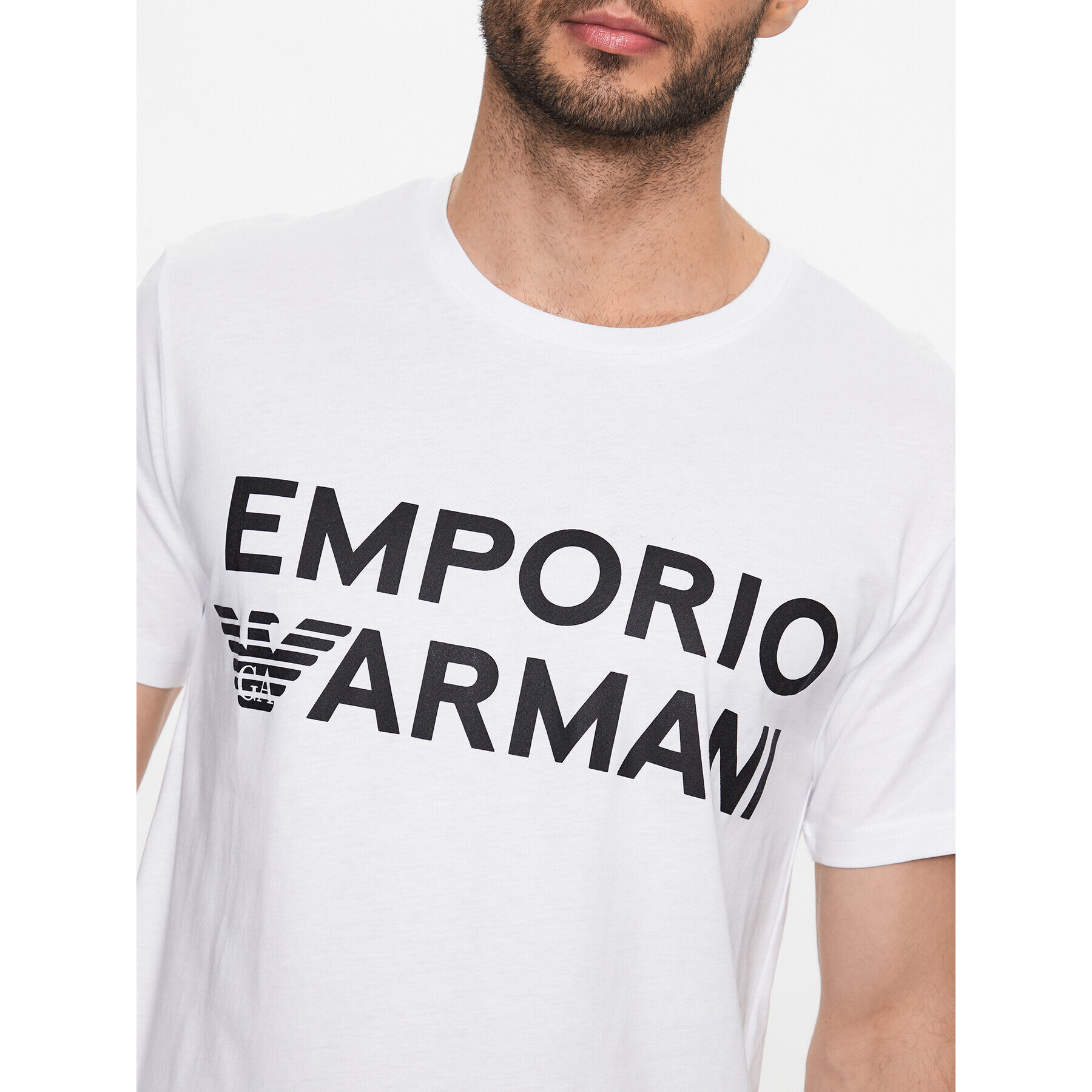 Emporio Armani Majica 211831 3R479 00010 Bela Regular Fit - Pepit.si