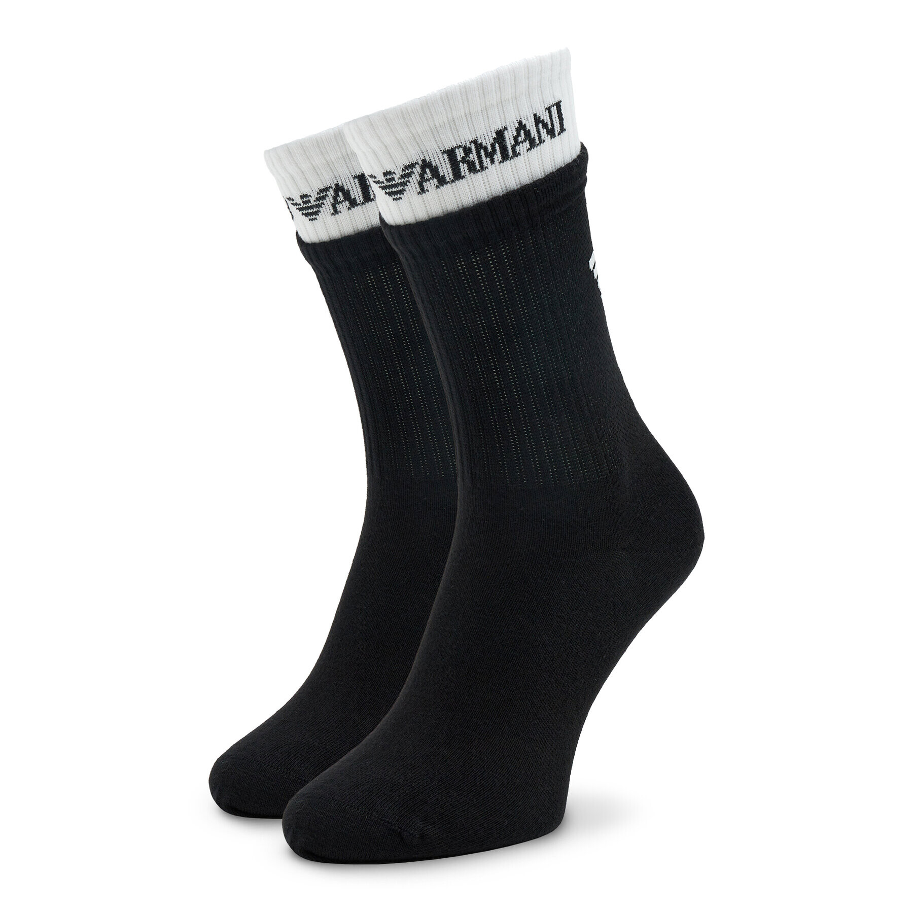 Emporio Armani Moške visoke nogavice 301122 3R306 00121 Črna - Pepit.si