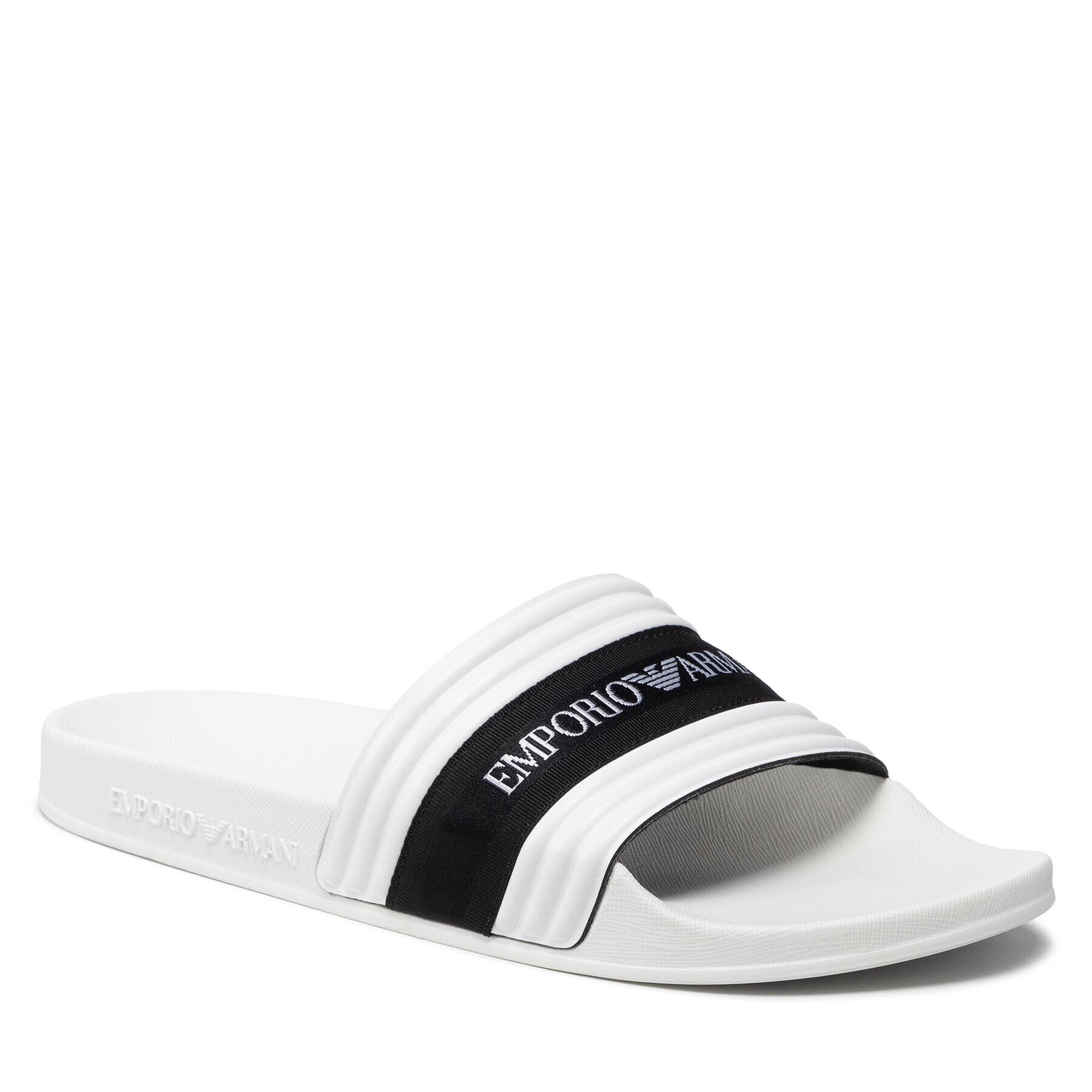 Emporio Armani Natikači XVPS03 XN127 00001 Bela - Pepit.si