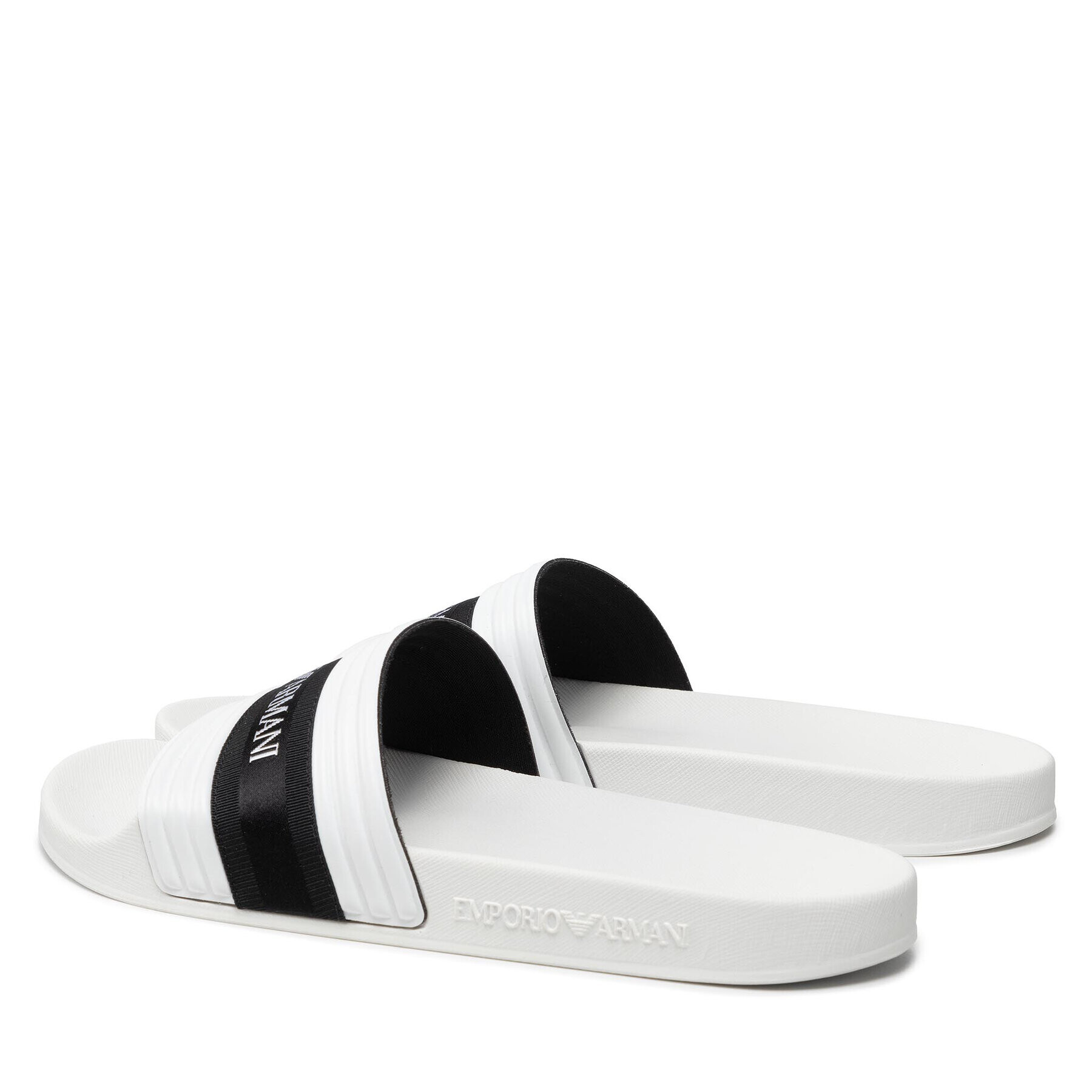 Emporio Armani Natikači XVPS03 XN127 00001 Bela - Pepit.si