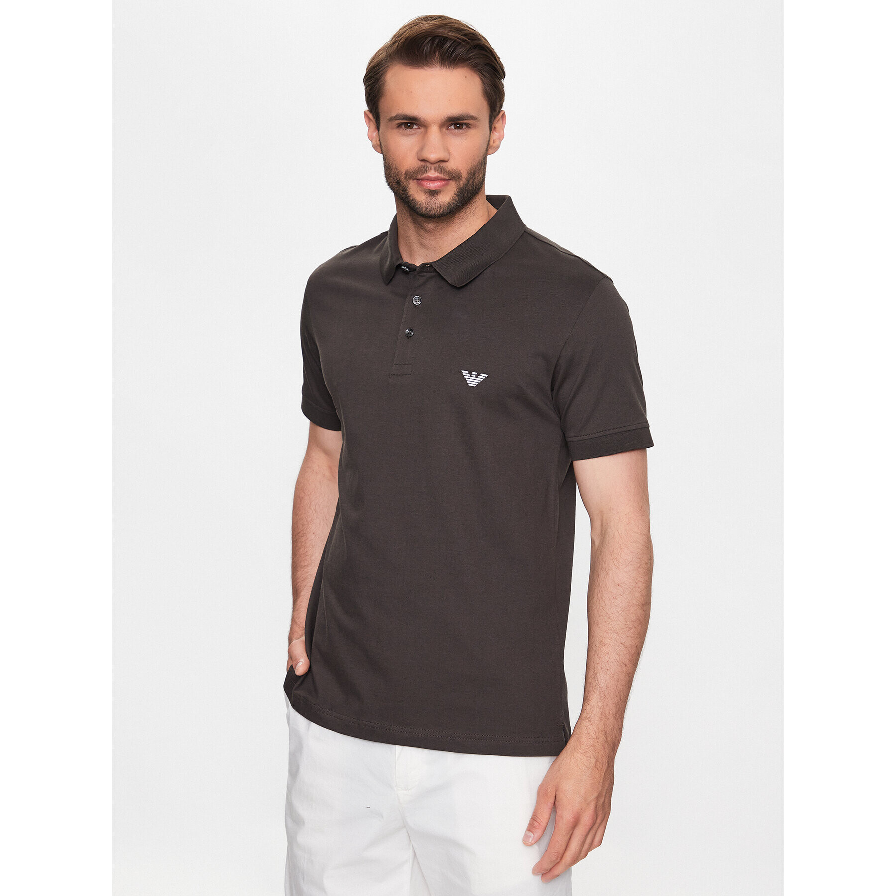 Emporio Armani Polo majica 211804 3R461 06154 Siva Regular Fit - Pepit.si