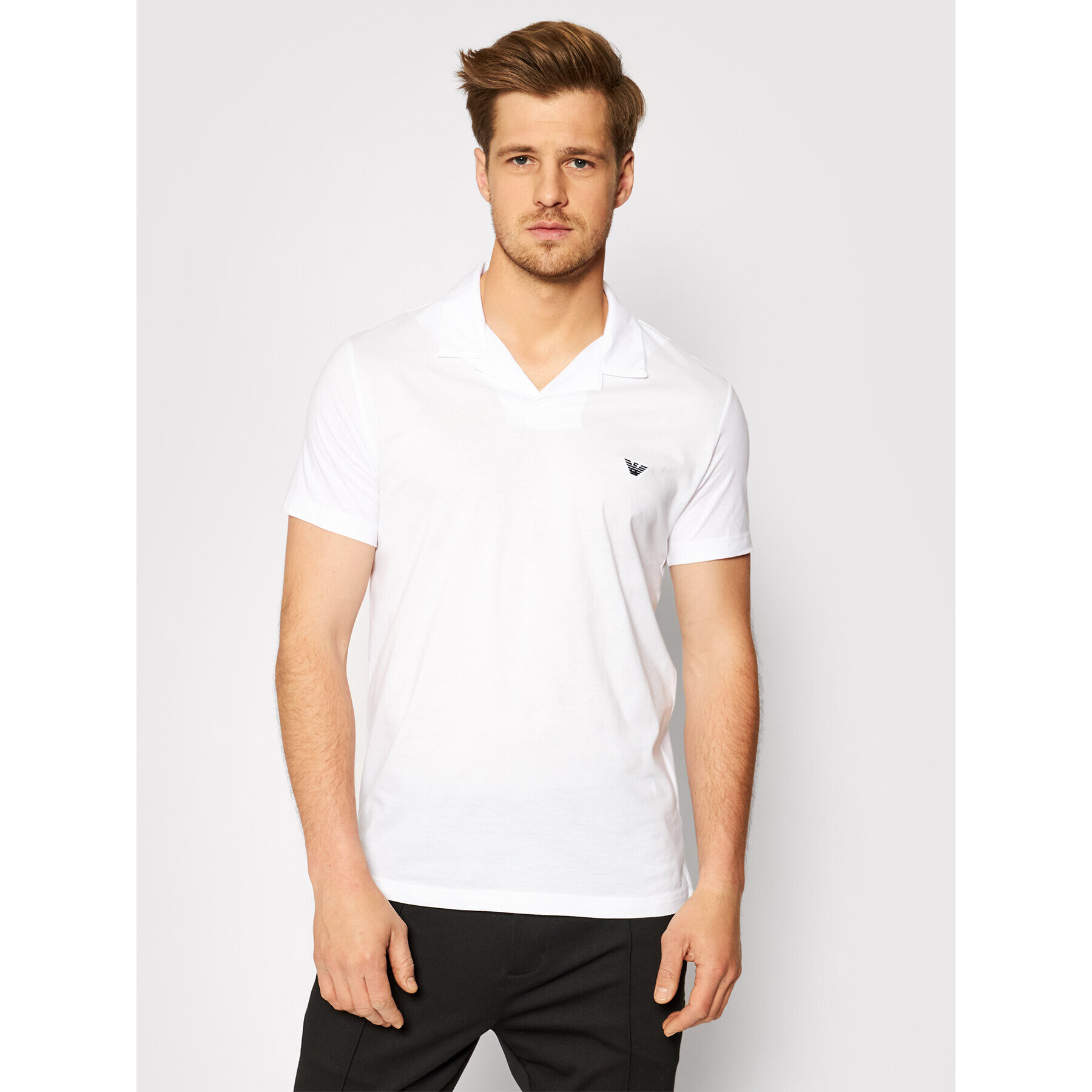 Emporio Armani Polo majica 211837 1P472 00010 Bela Regular Fit - Pepit.si