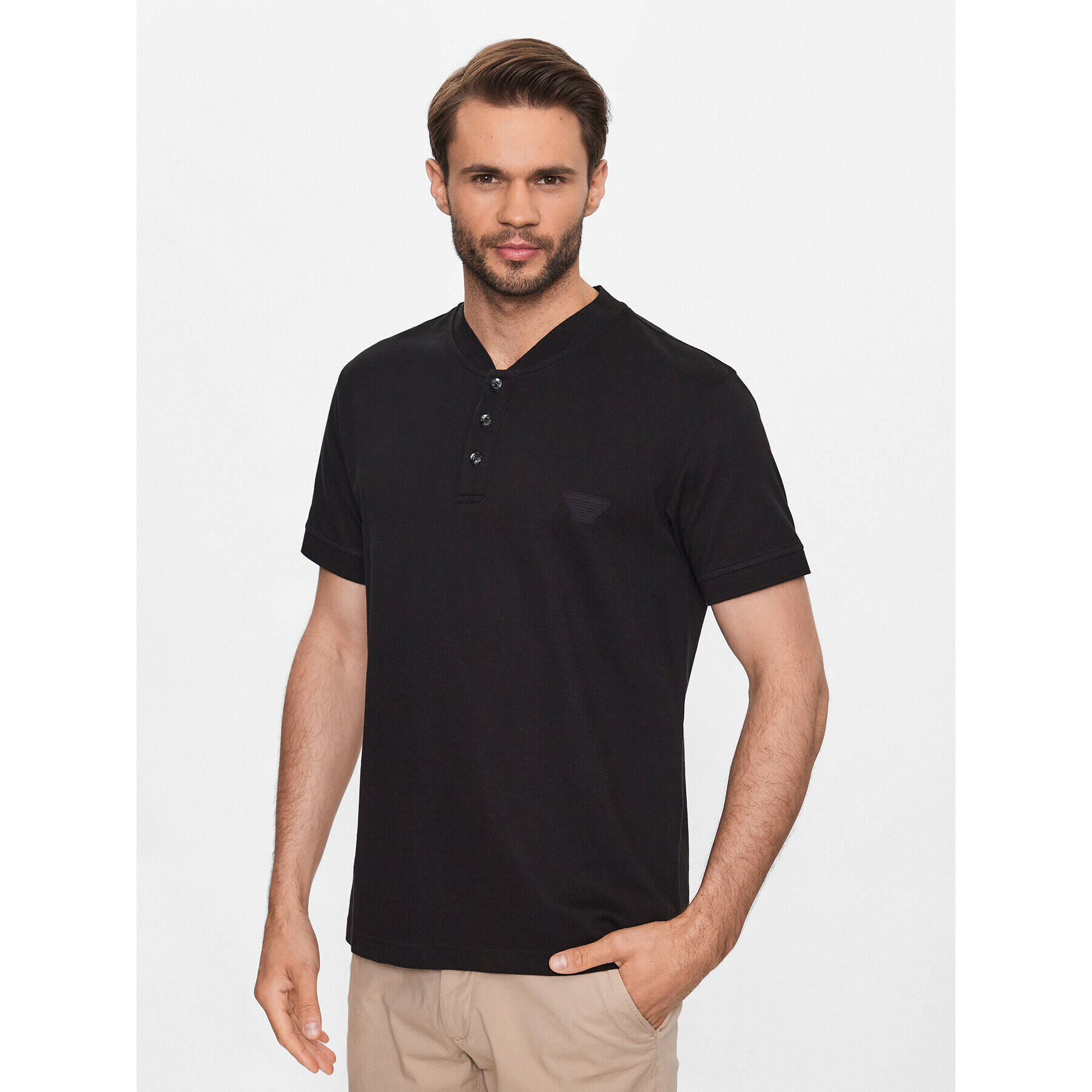 Emporio Armani Polo majica 211862 3R460 00020 Črna Regular Fit - Pepit.si