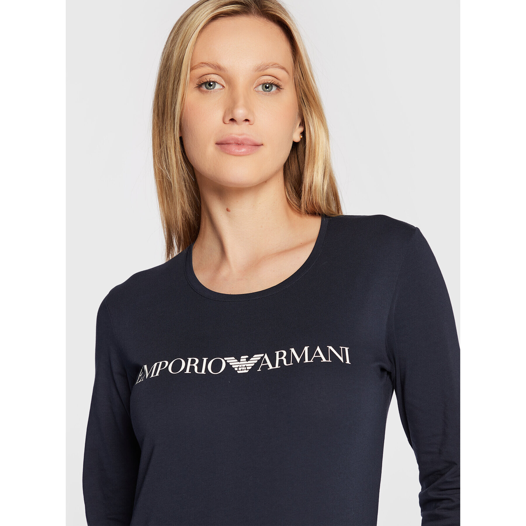 Emporio Armani Underwear Bluza 163229 2F227 00135 Mornarsko modra Regular Fit - Pepit.si