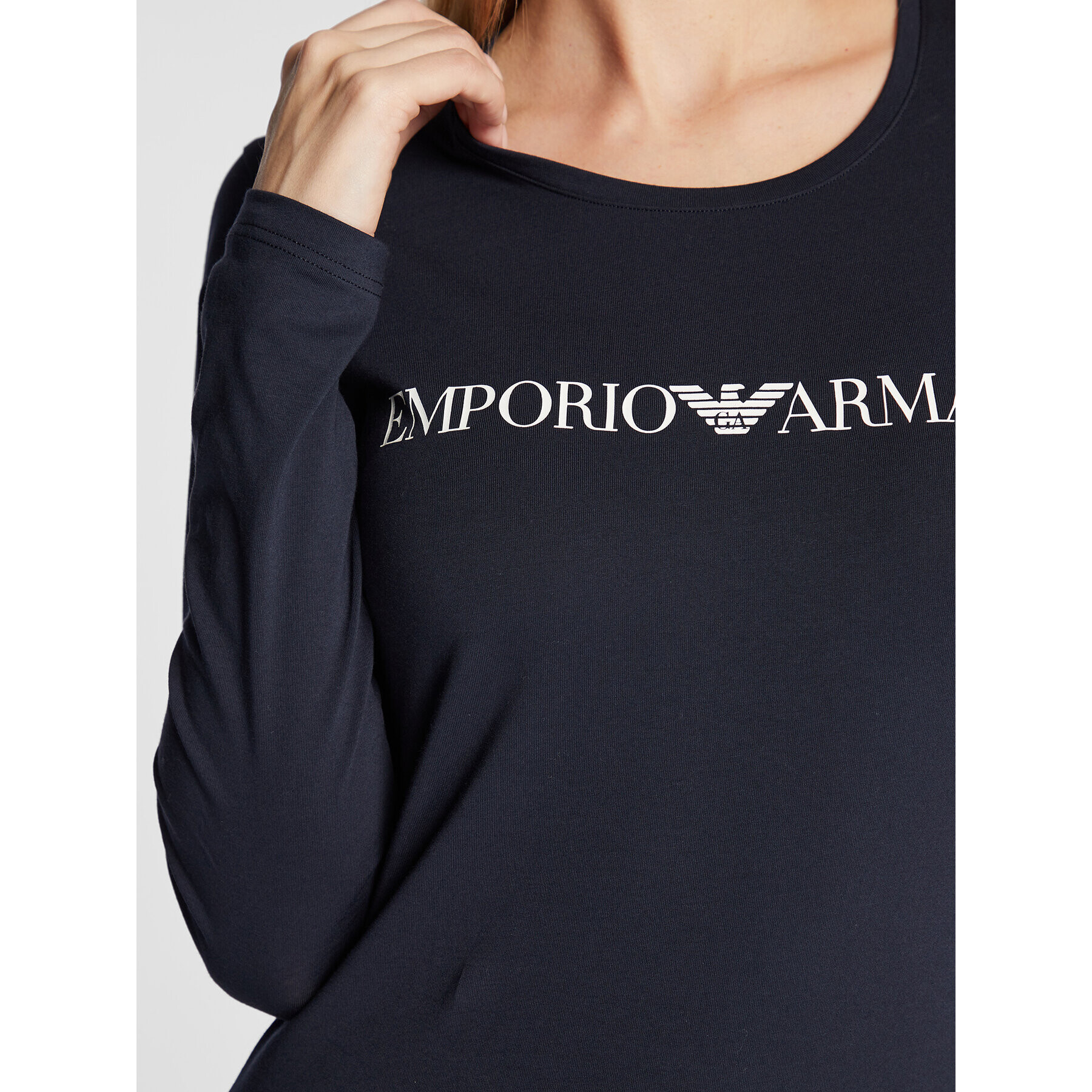 Emporio Armani Underwear Bluza 163229 2F227 00135 Mornarsko modra Regular Fit - Pepit.si