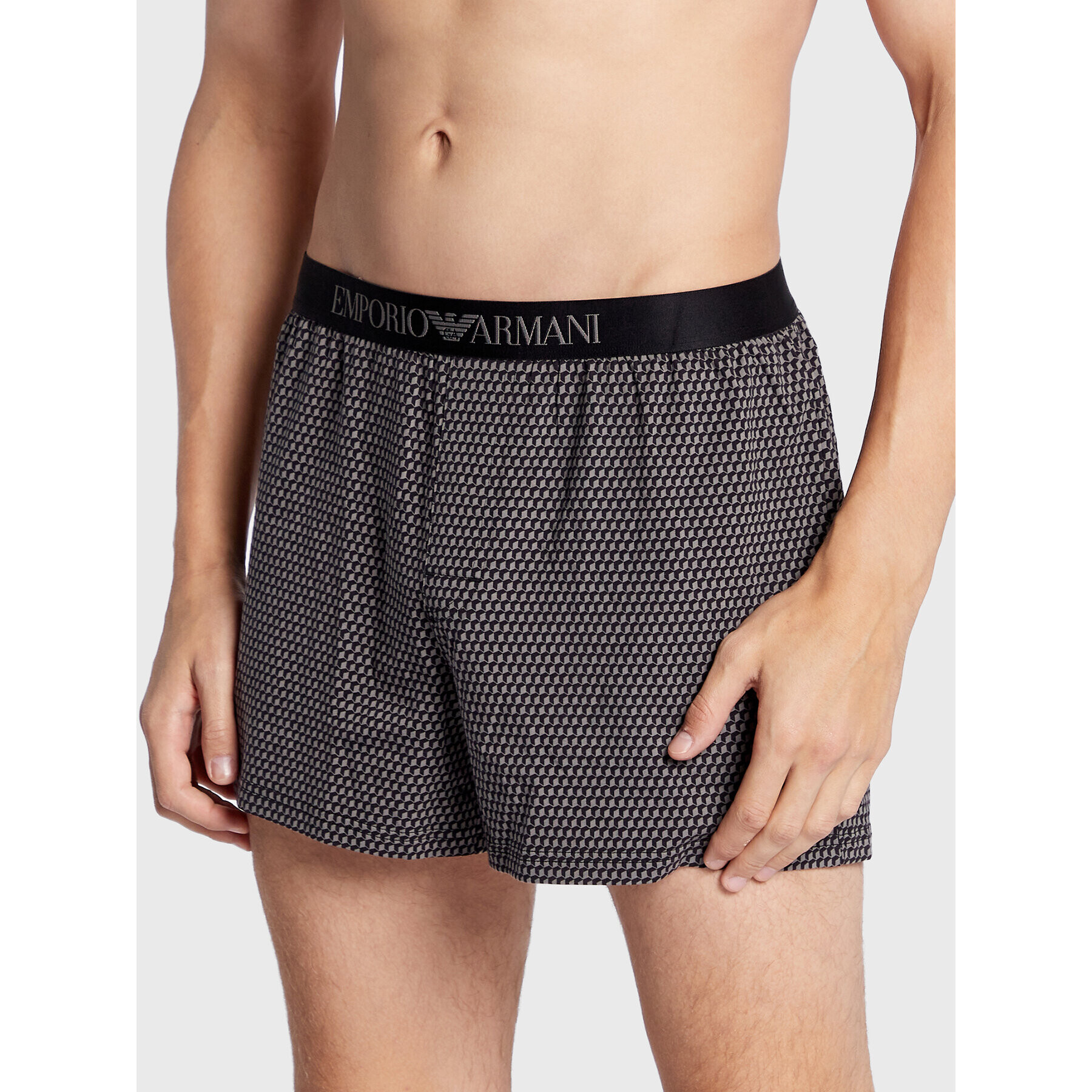 Emporio Armani Underwear Boksarice 111466 2F504 17121 Siva - Pepit.si