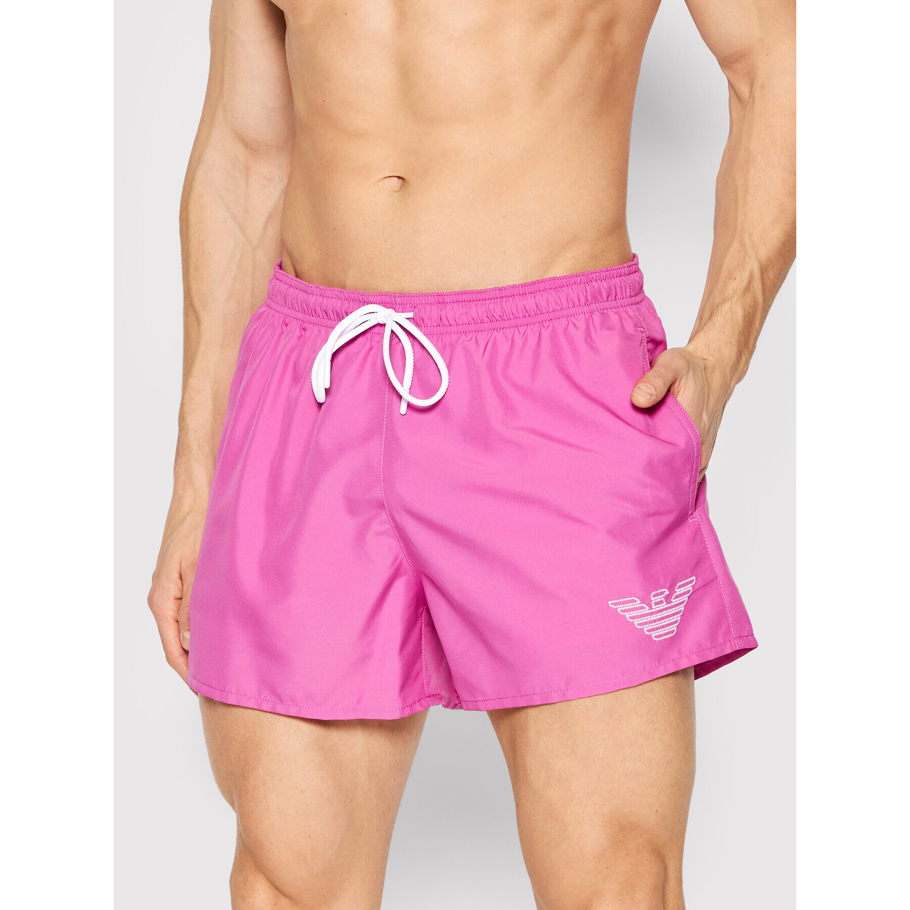 Emporio Armani Underwear Kopalne hlače 211752 2R438 05873 Roza Regular Fit - Pepit.si