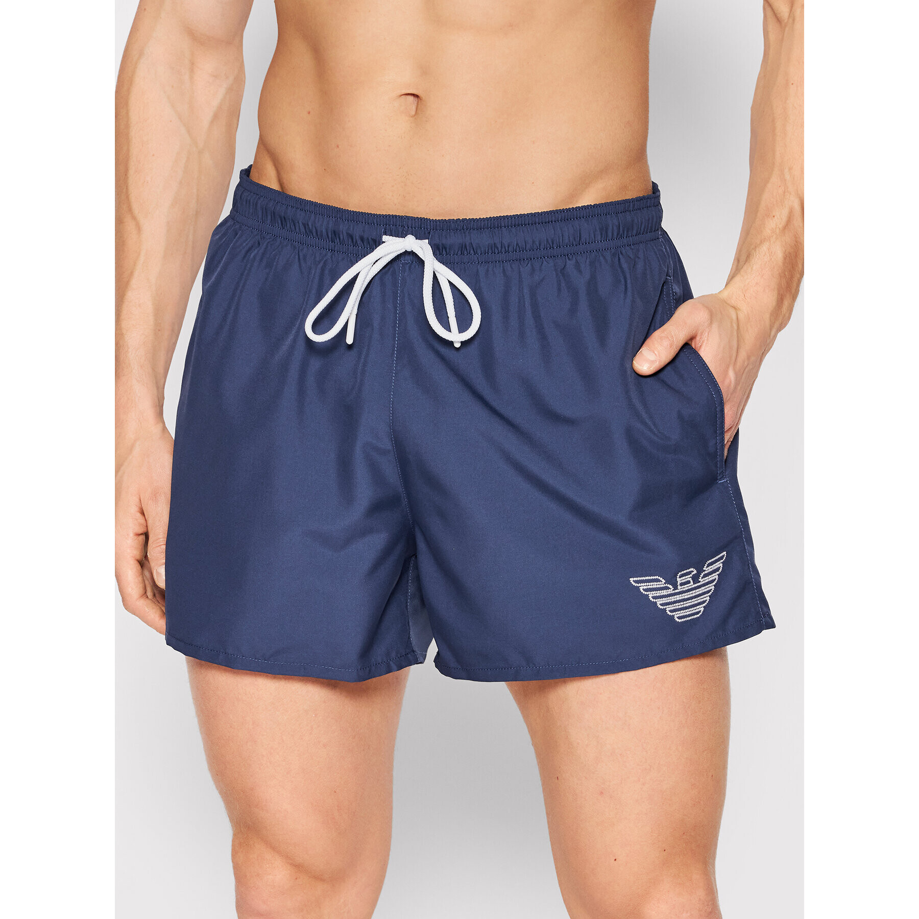 Emporio Armani Underwear Kopalne hlače 211752 2R438 90535 Mornarsko modra Regular Fit - Pepit.si