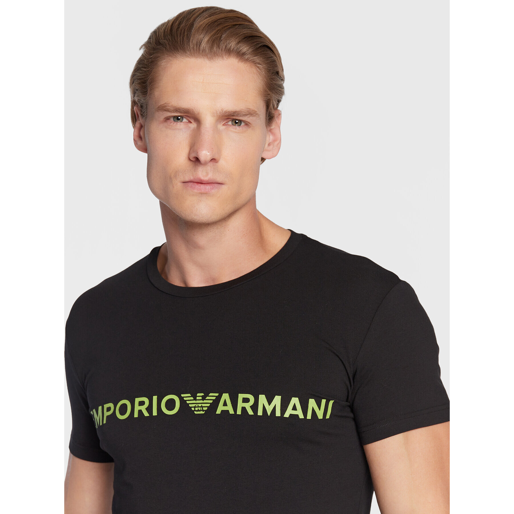 Emporio Armani Underwear Majica 111035 2F516 00020 Črna Slim Fit - Pepit.si