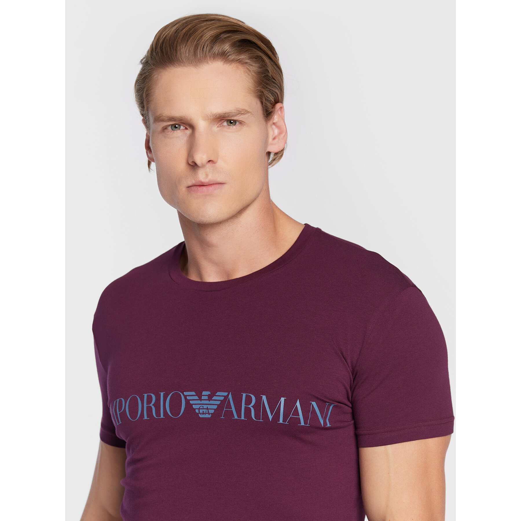 Emporio Armani Underwear Majica 111035 2F729 00393 Vijolična Regular Fit - Pepit.si