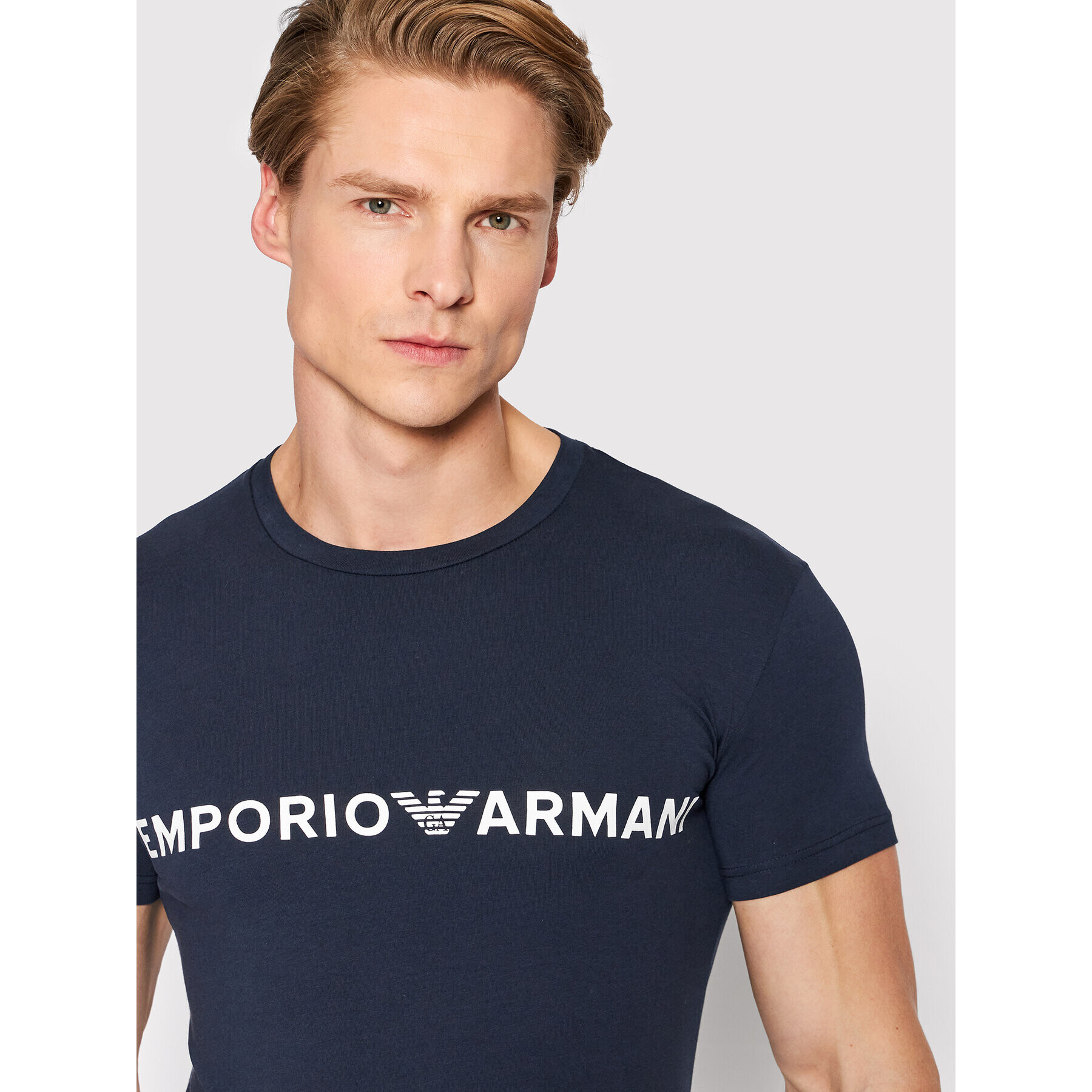 Emporio Armani Underwear Majica 111035 2R516 00135 Mornarsko modra Regular Fit - Pepit.si